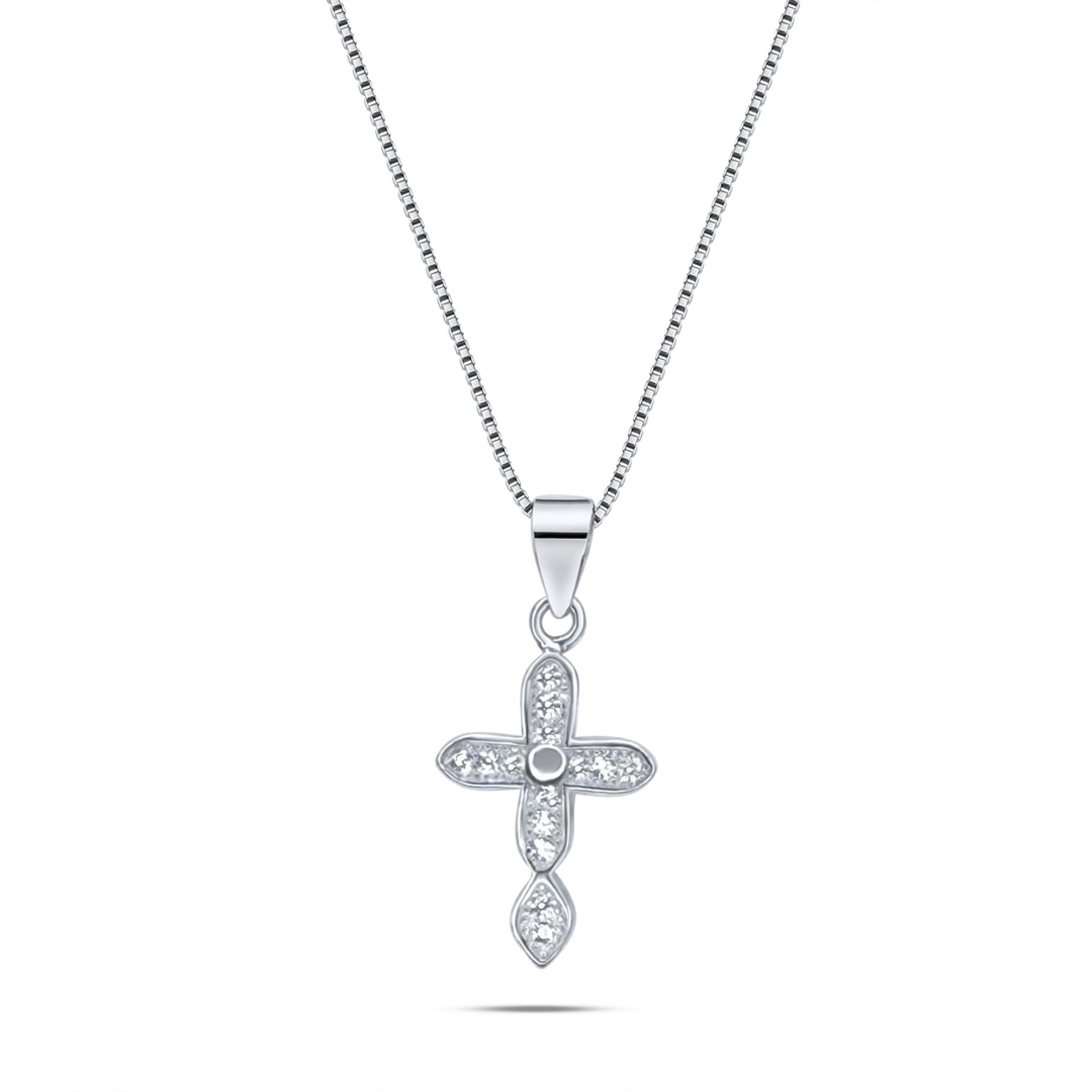 Σταυρός με ζιργκόν πέτρες