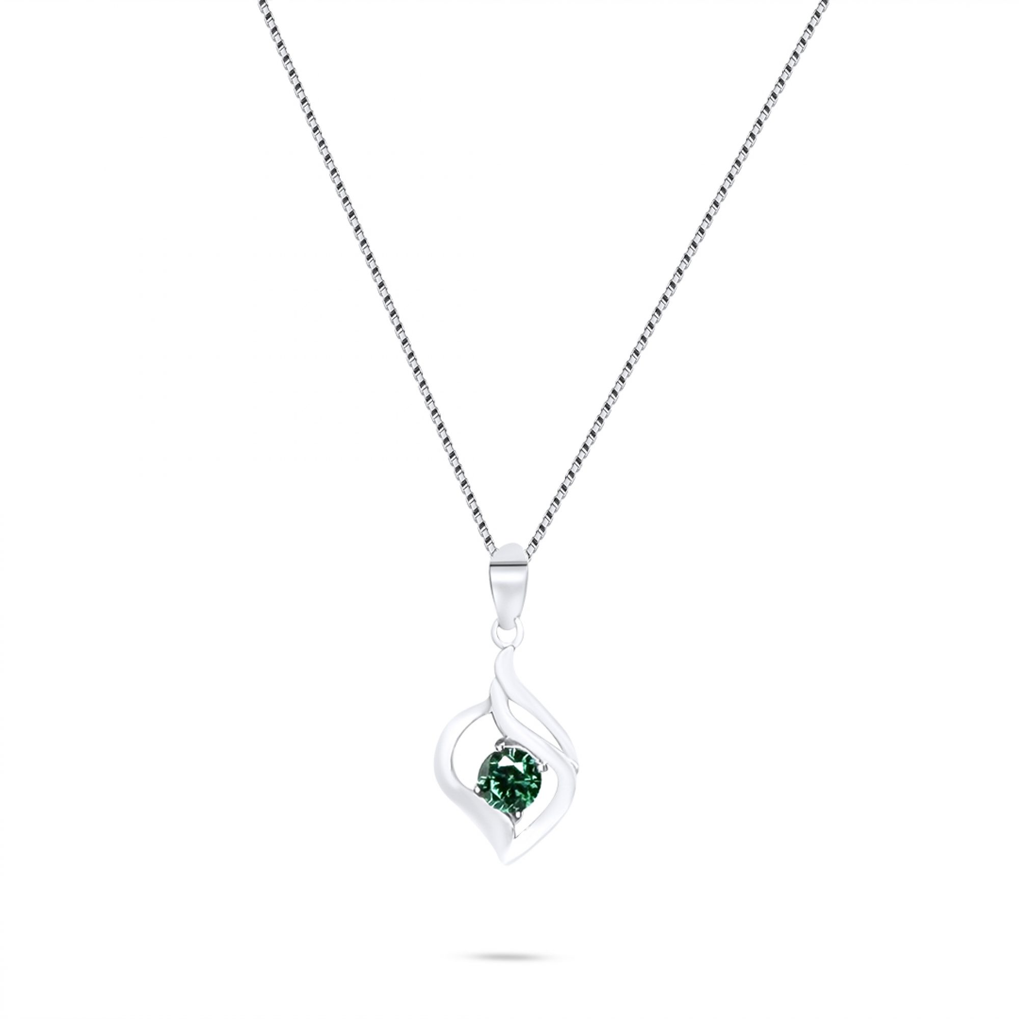 Κολιέ με πέτρα σμαράγδι