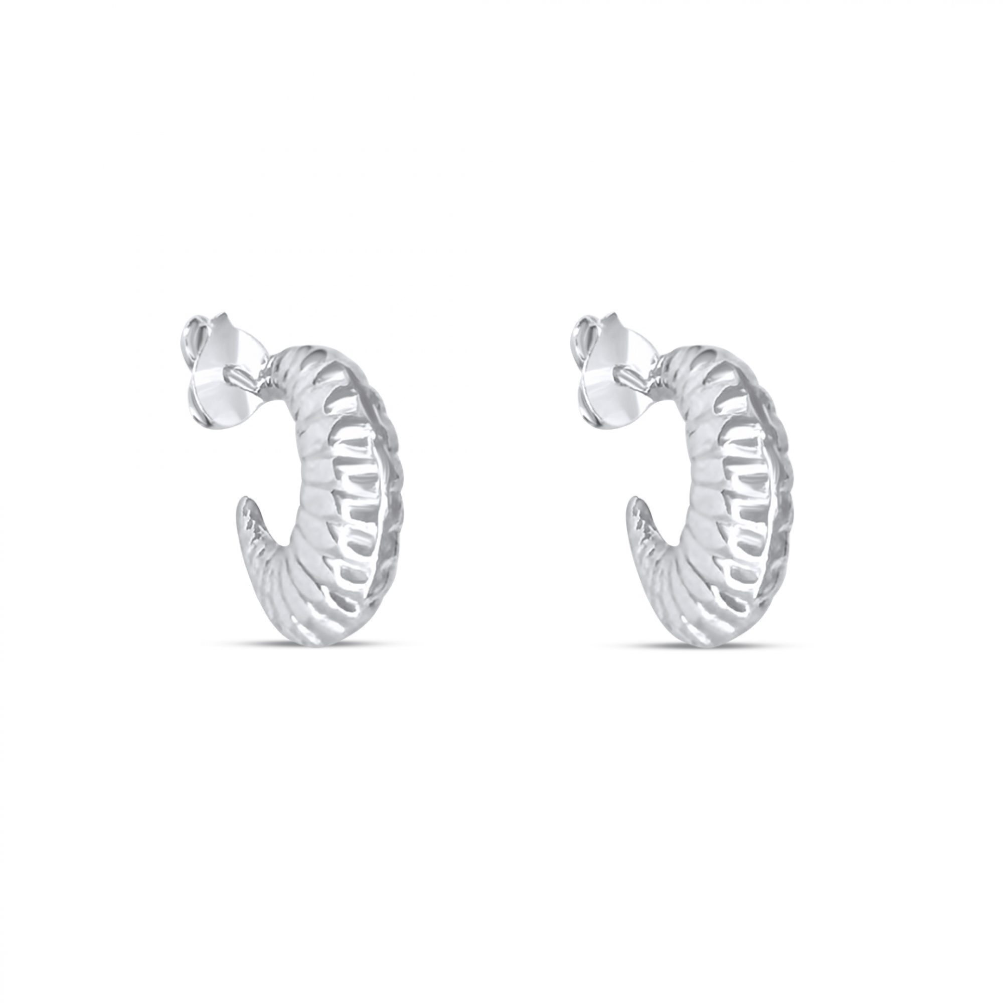 Silver hoops (13mm)