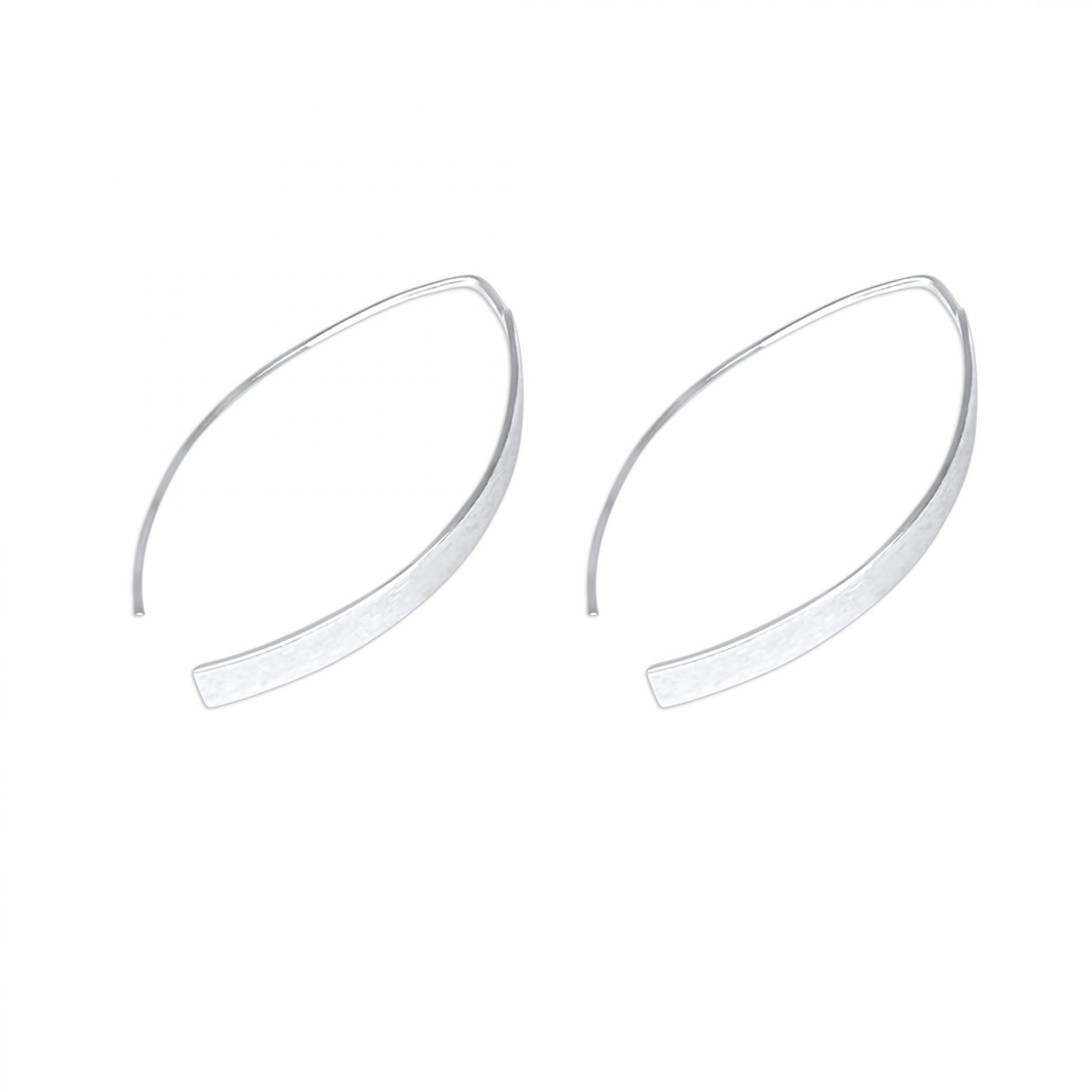 Σκουλαρίκια κρεμαστά σατινέ