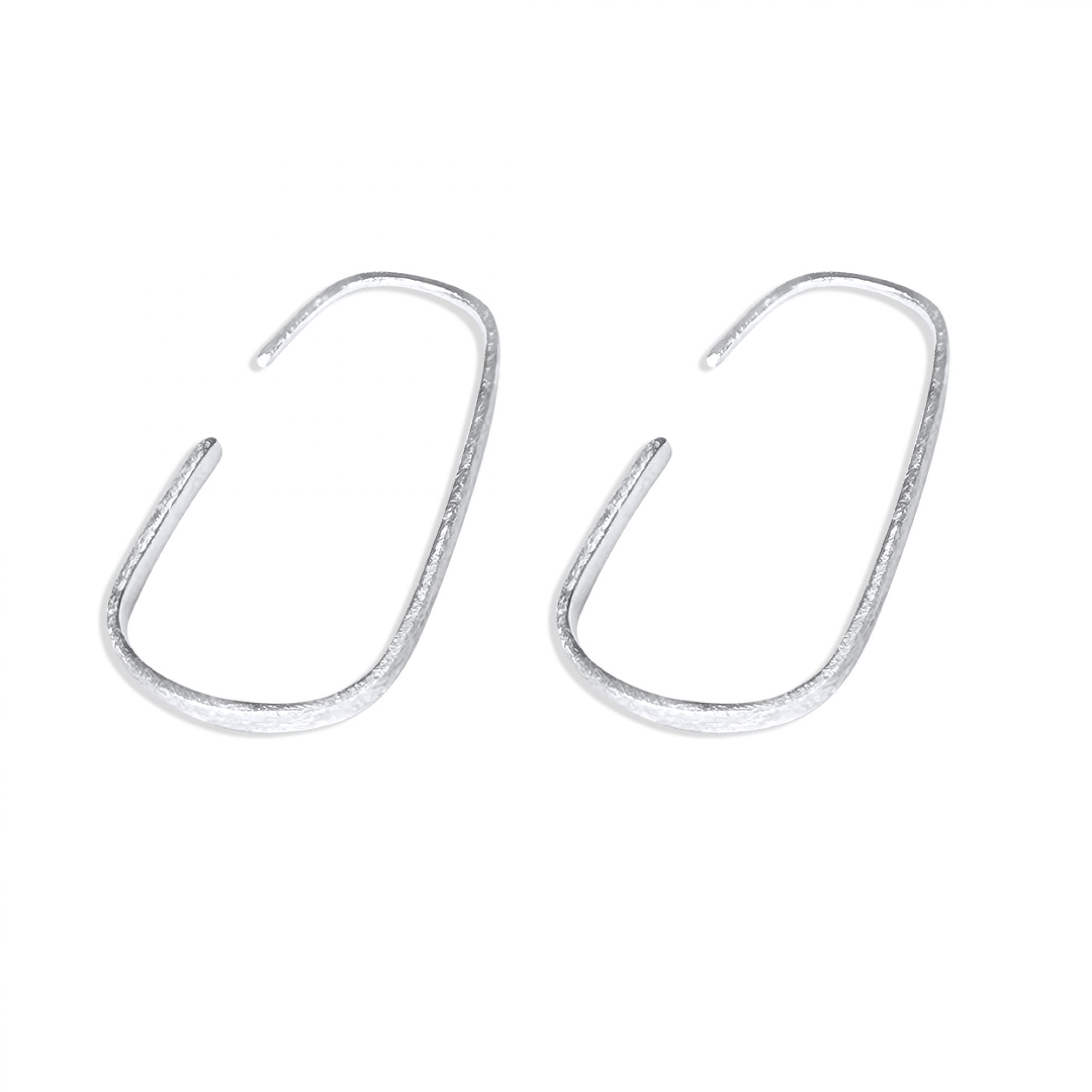 Σκουλαρίκια κρεμαστά σατινέ