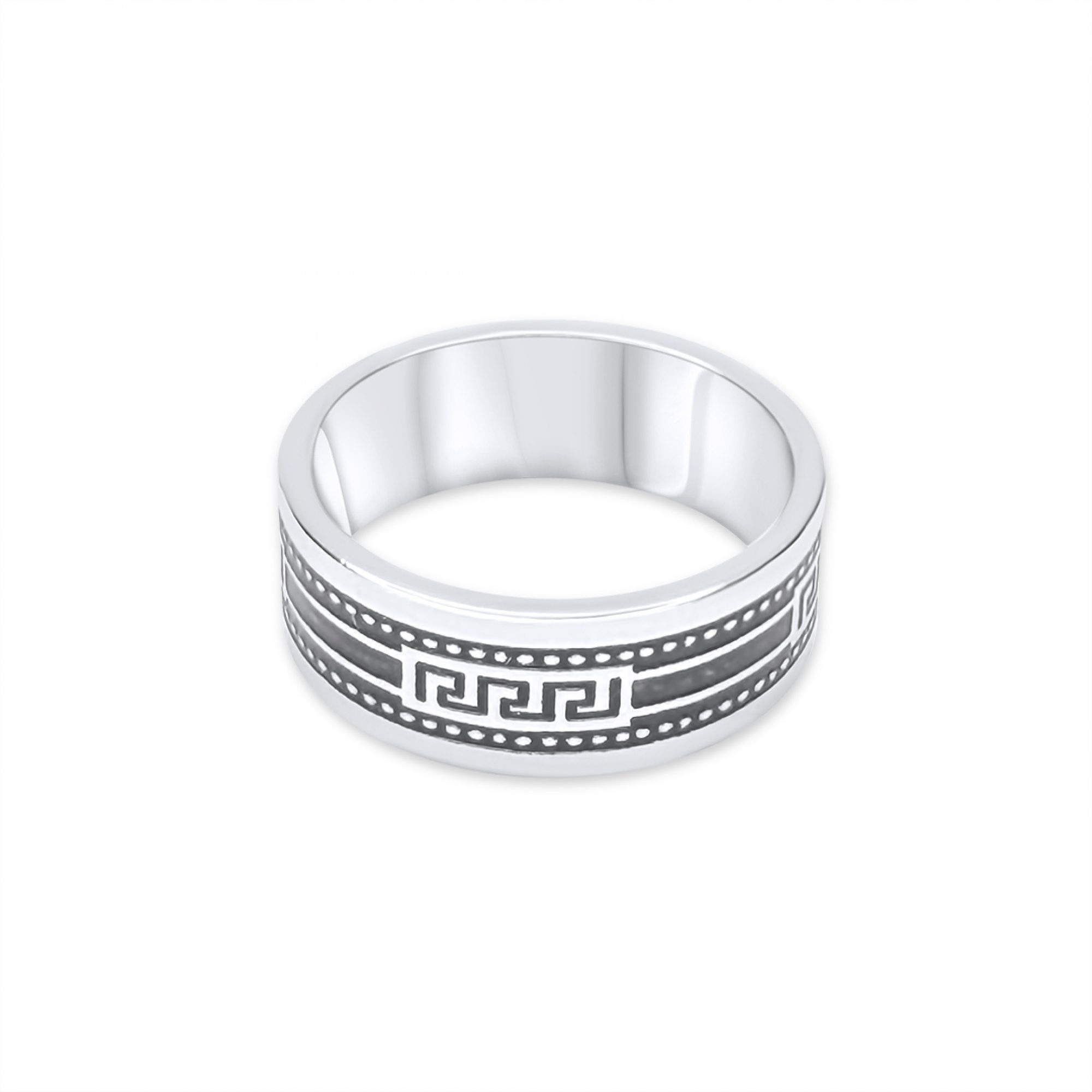 Steel ring with meander