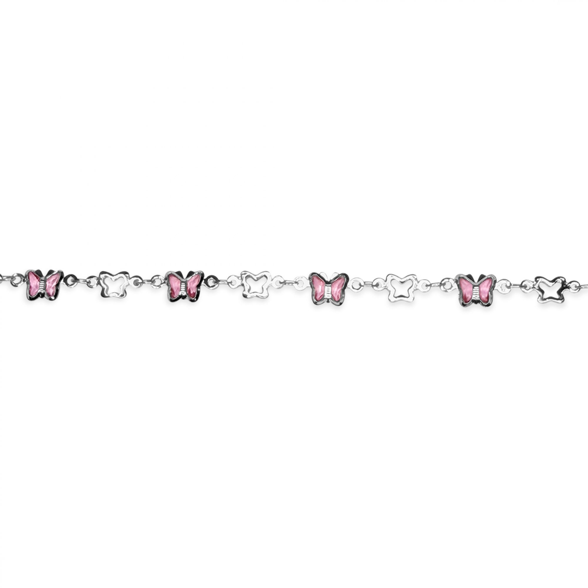 Anklet with butterflies