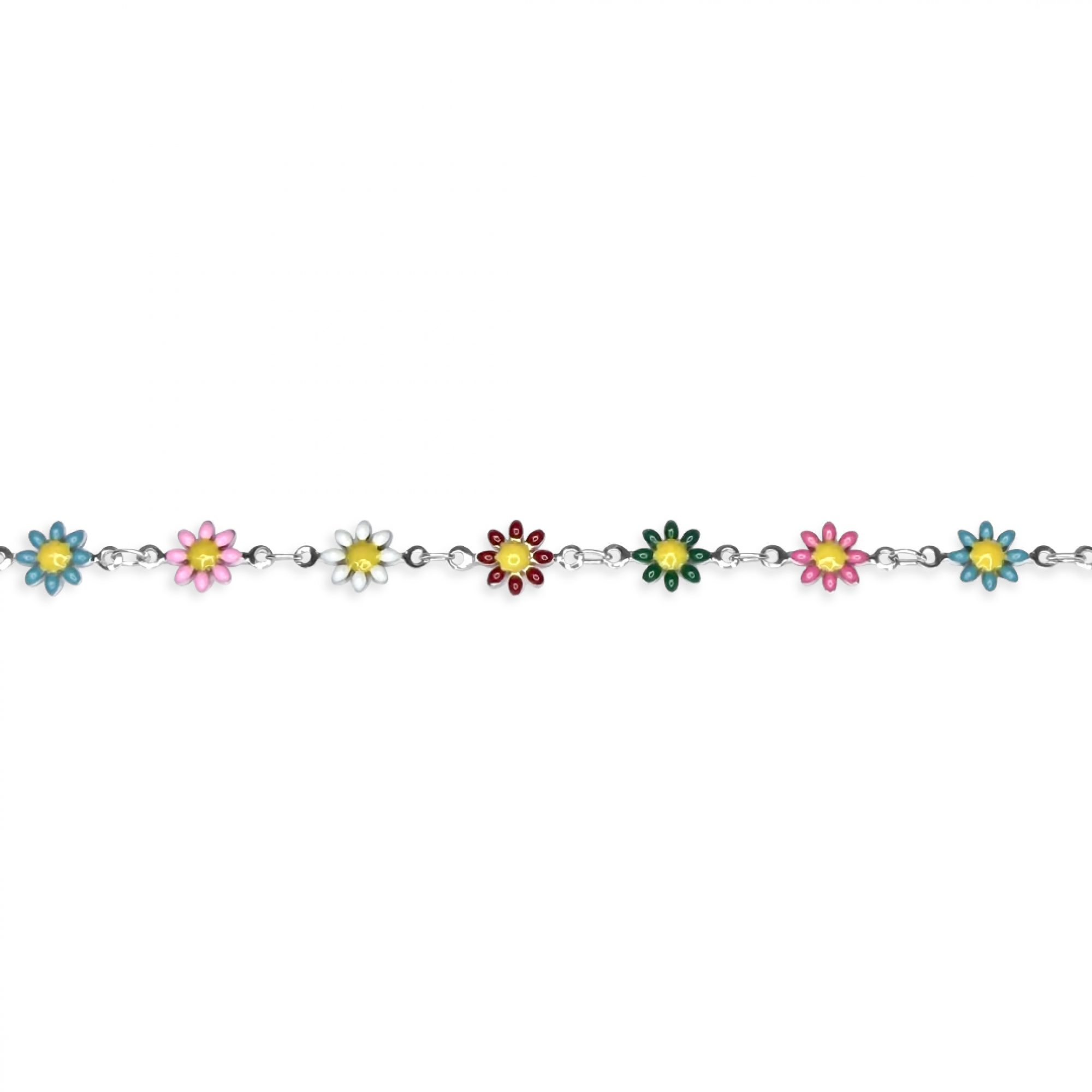 Anklet with flowers