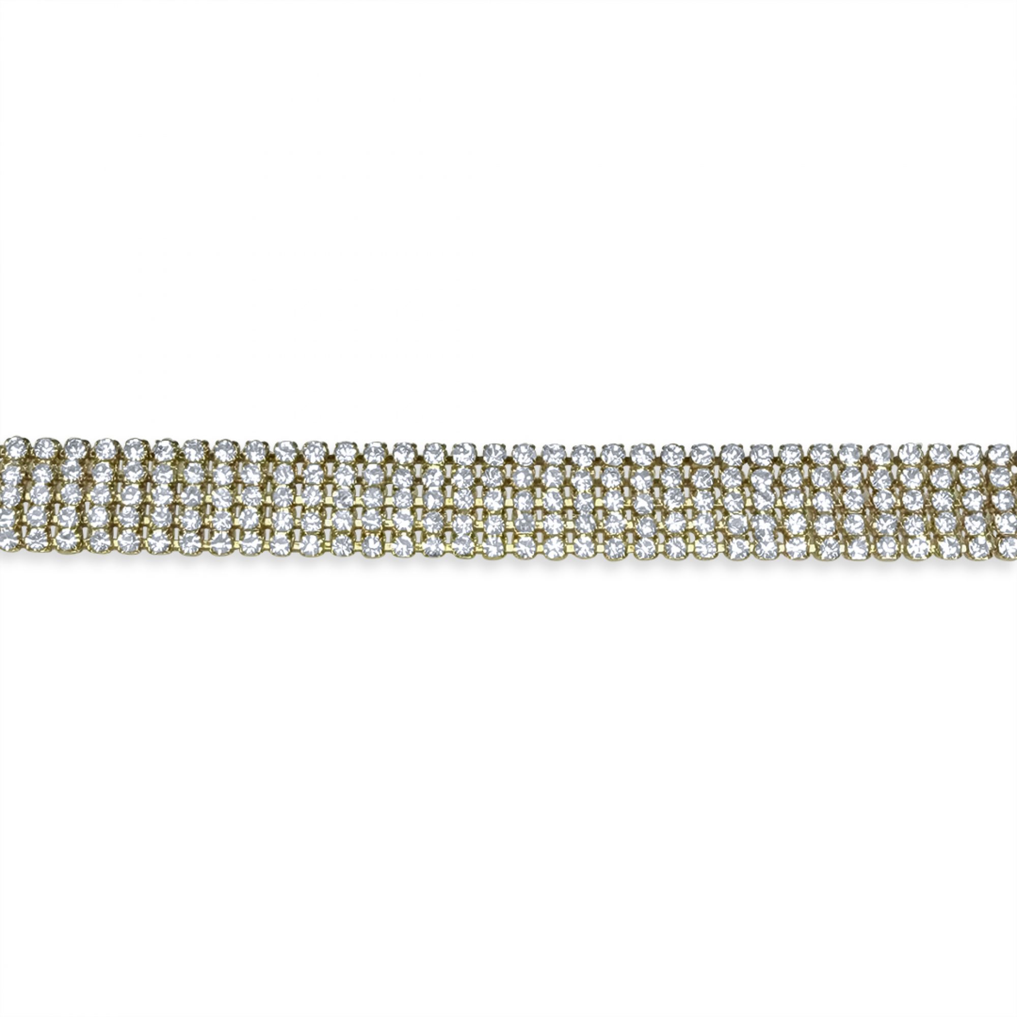 Gold plated steel bracelet