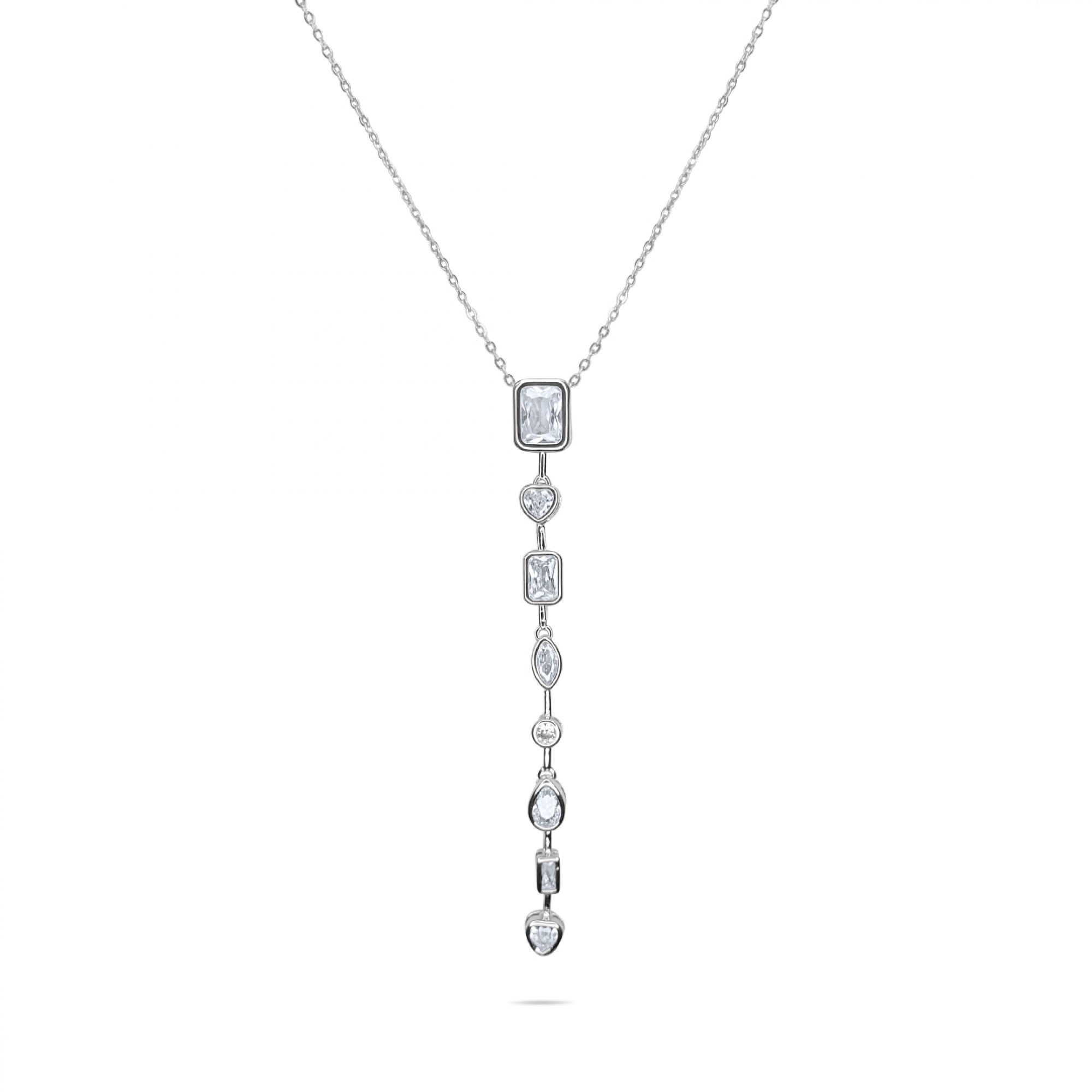 Y-style steel necklace