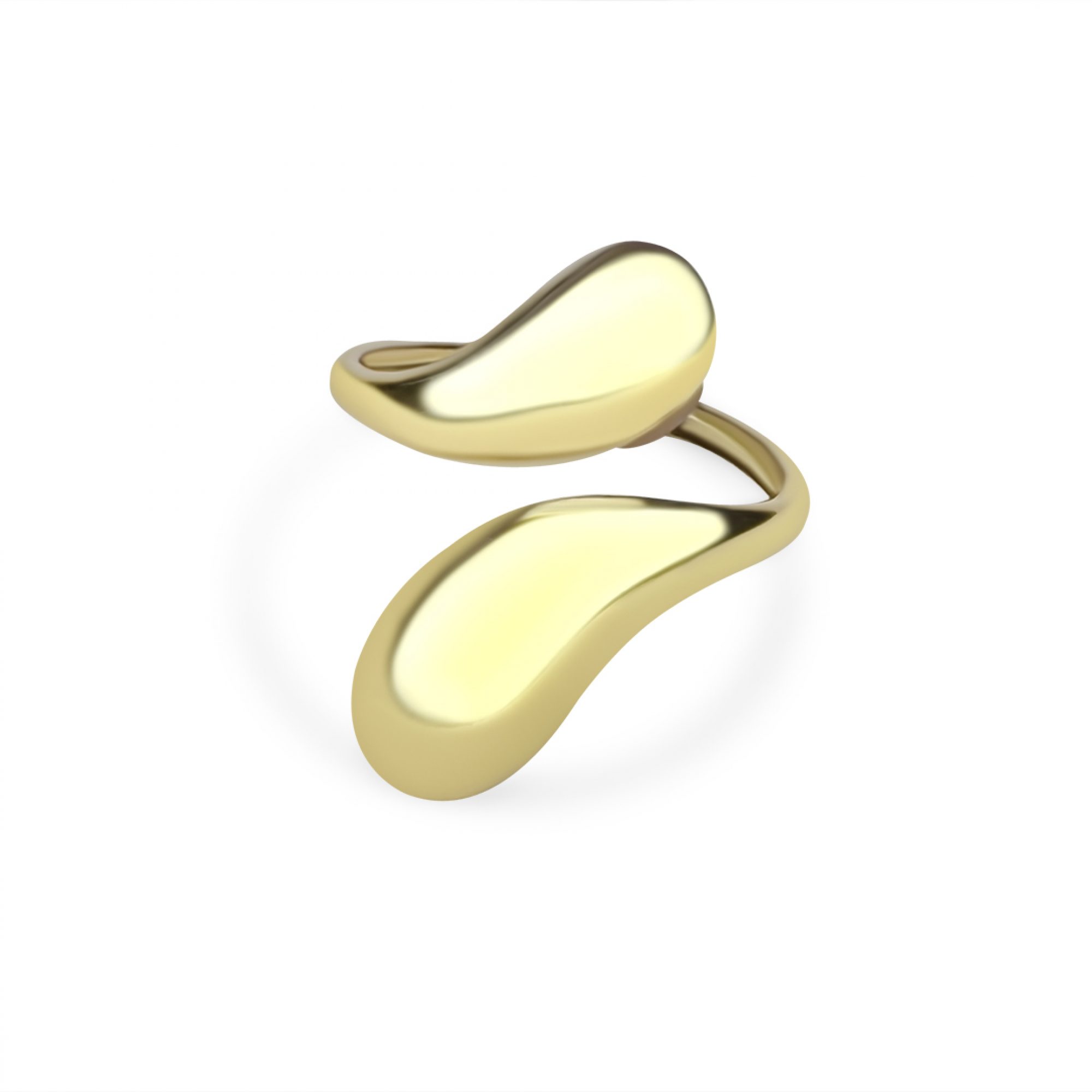 Gold plated steel ring
