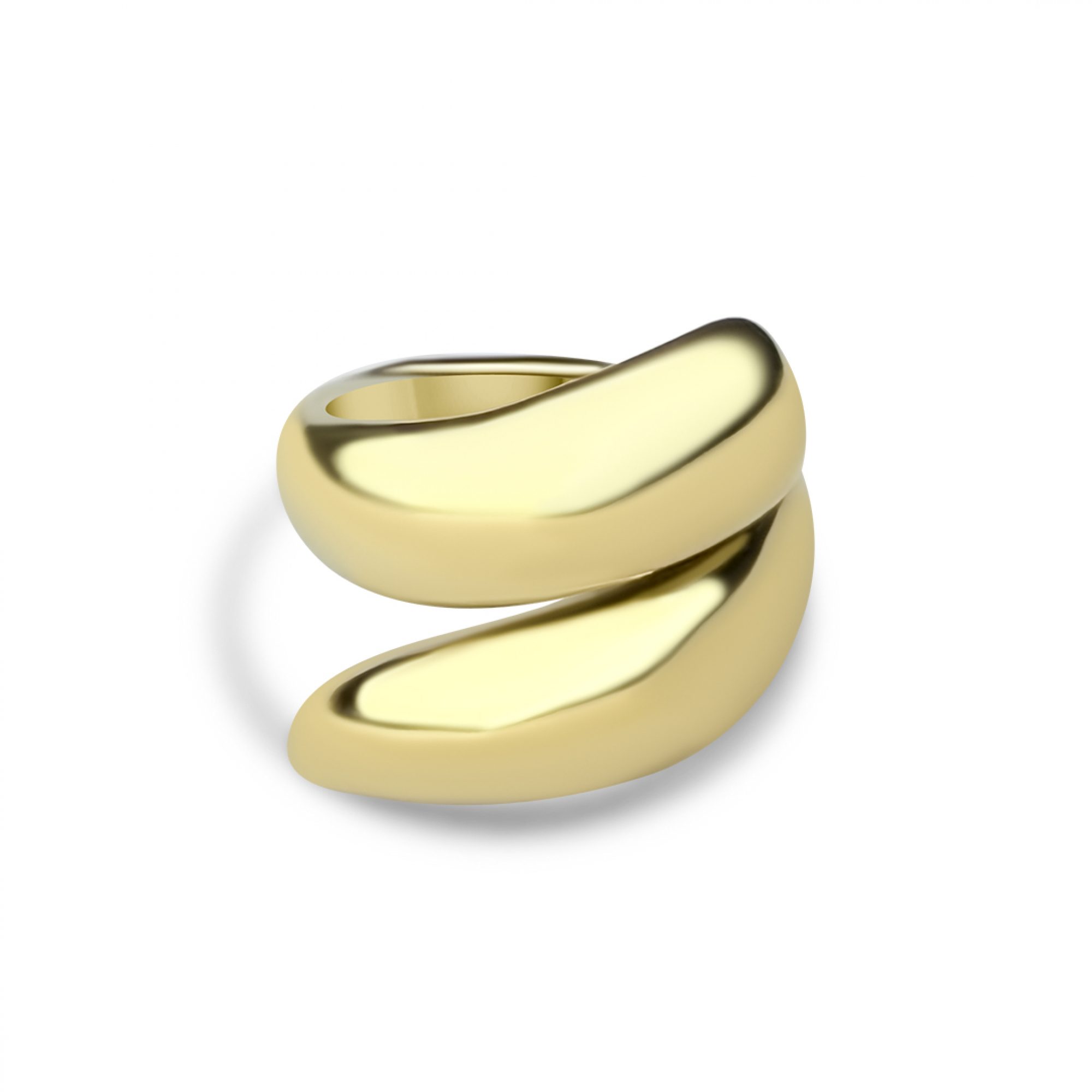 Gold plated steel ring