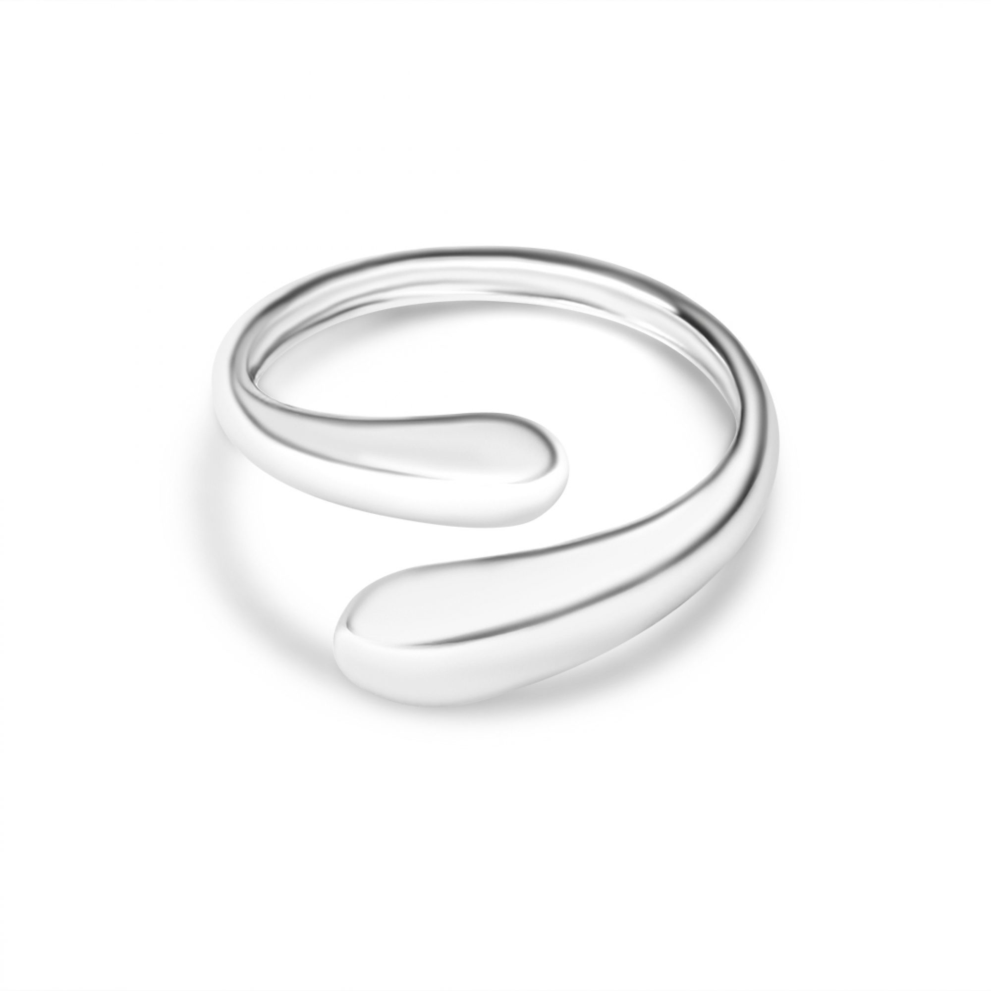 Stainless steel polished ring