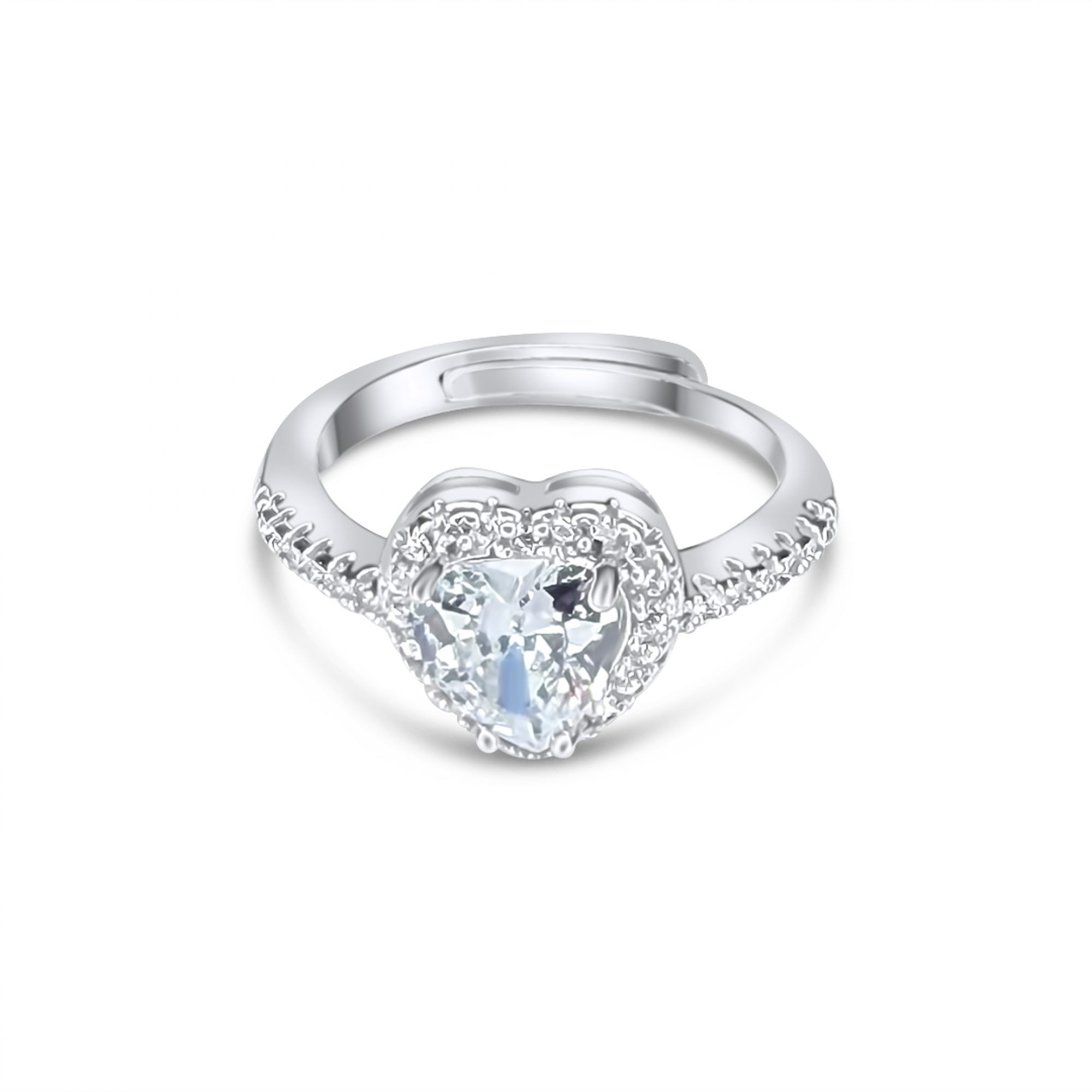 Multi stone stainless steel ring