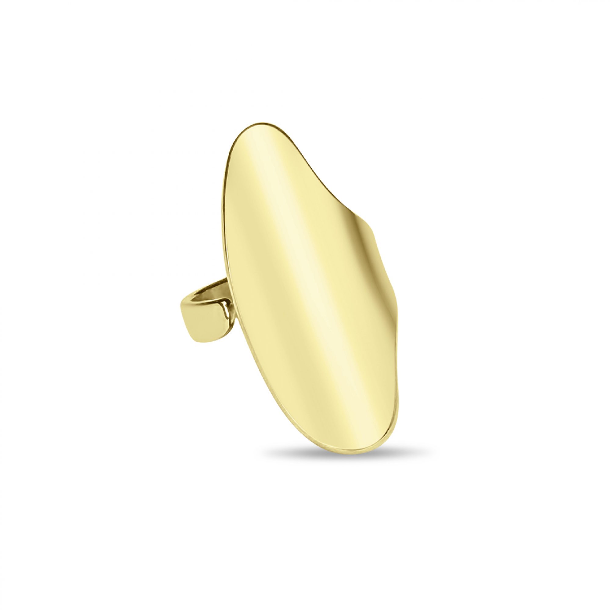 Gold-Plated Stainless Steel Polished Ring