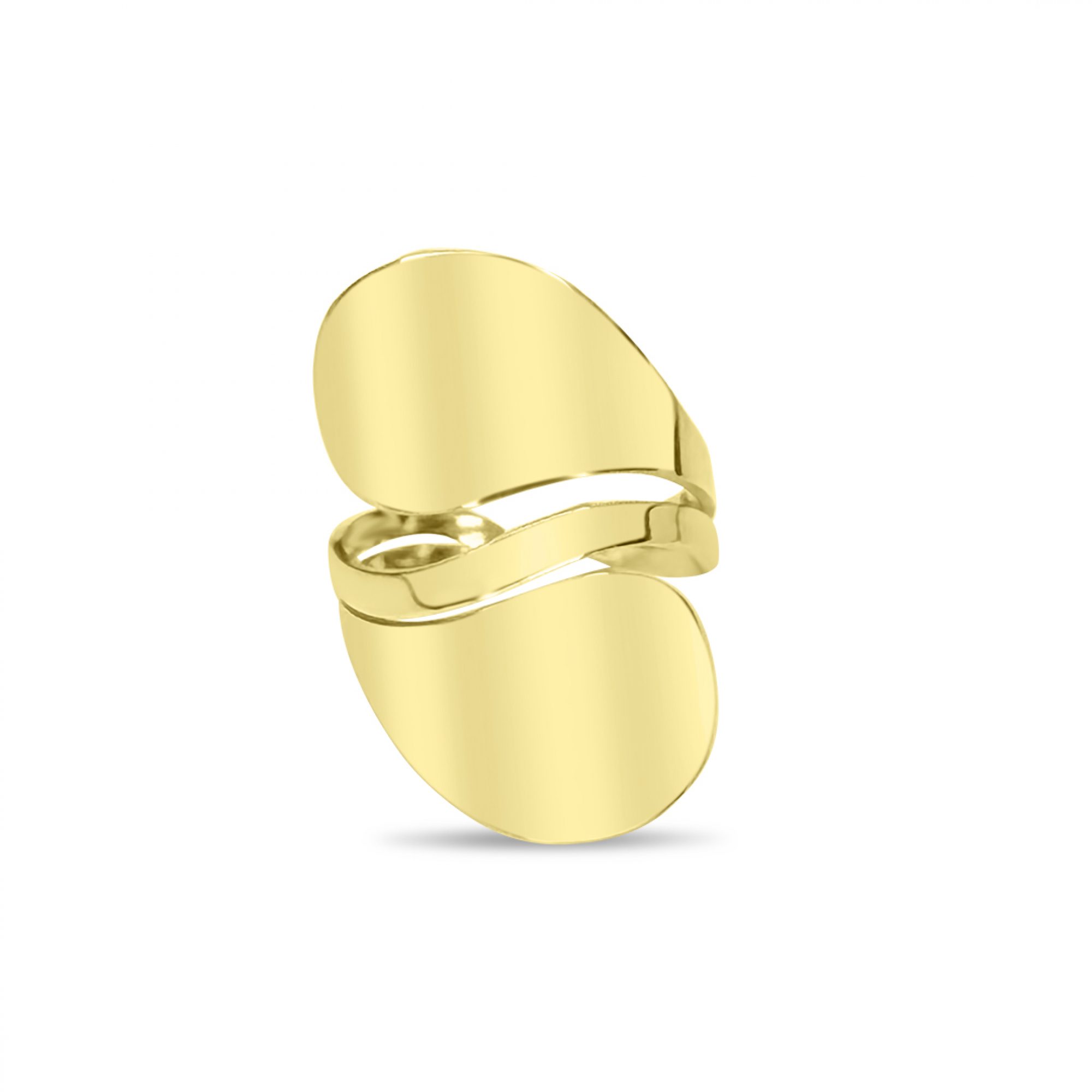 Gold-Plated Stainless Steel Polished Ring