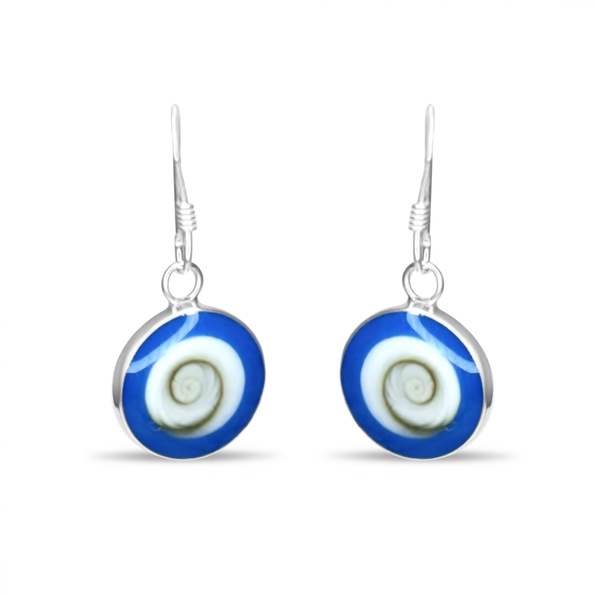 Eye of the sea dangle earrings