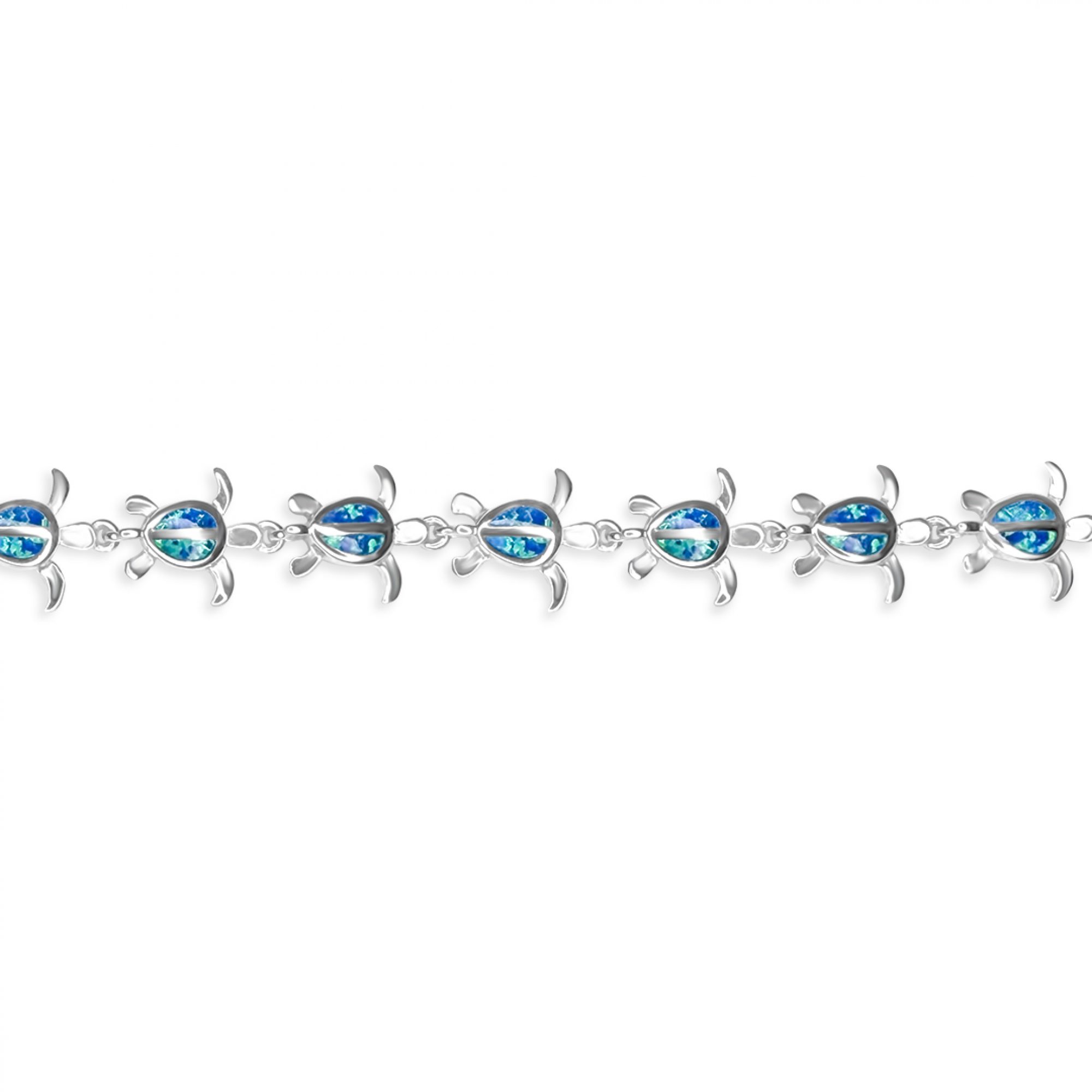 Turtle bracelet with opal stones