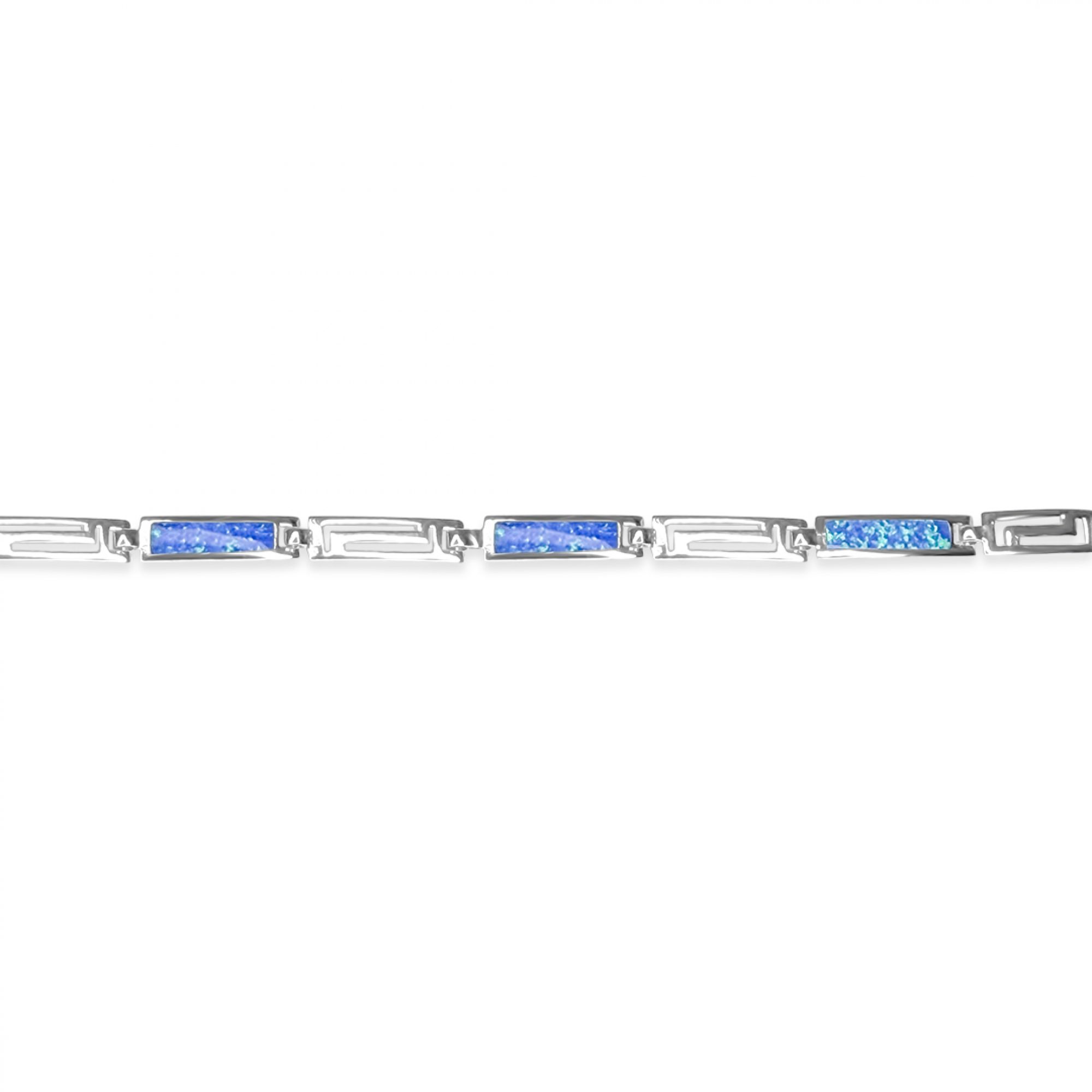 Bracelet with opal stones and meander