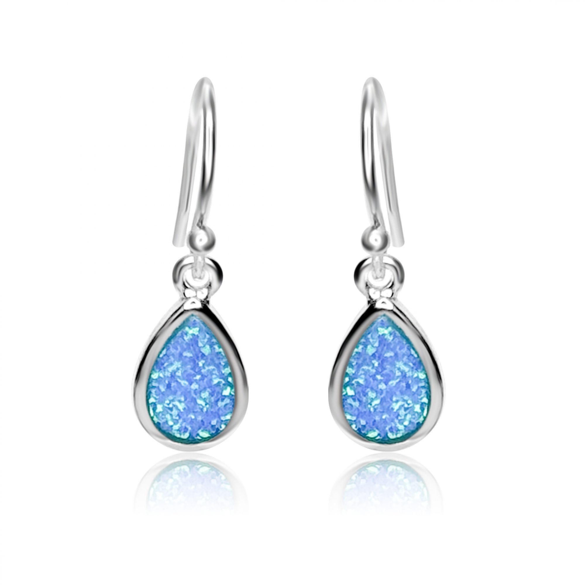 Dangle opal earrings
