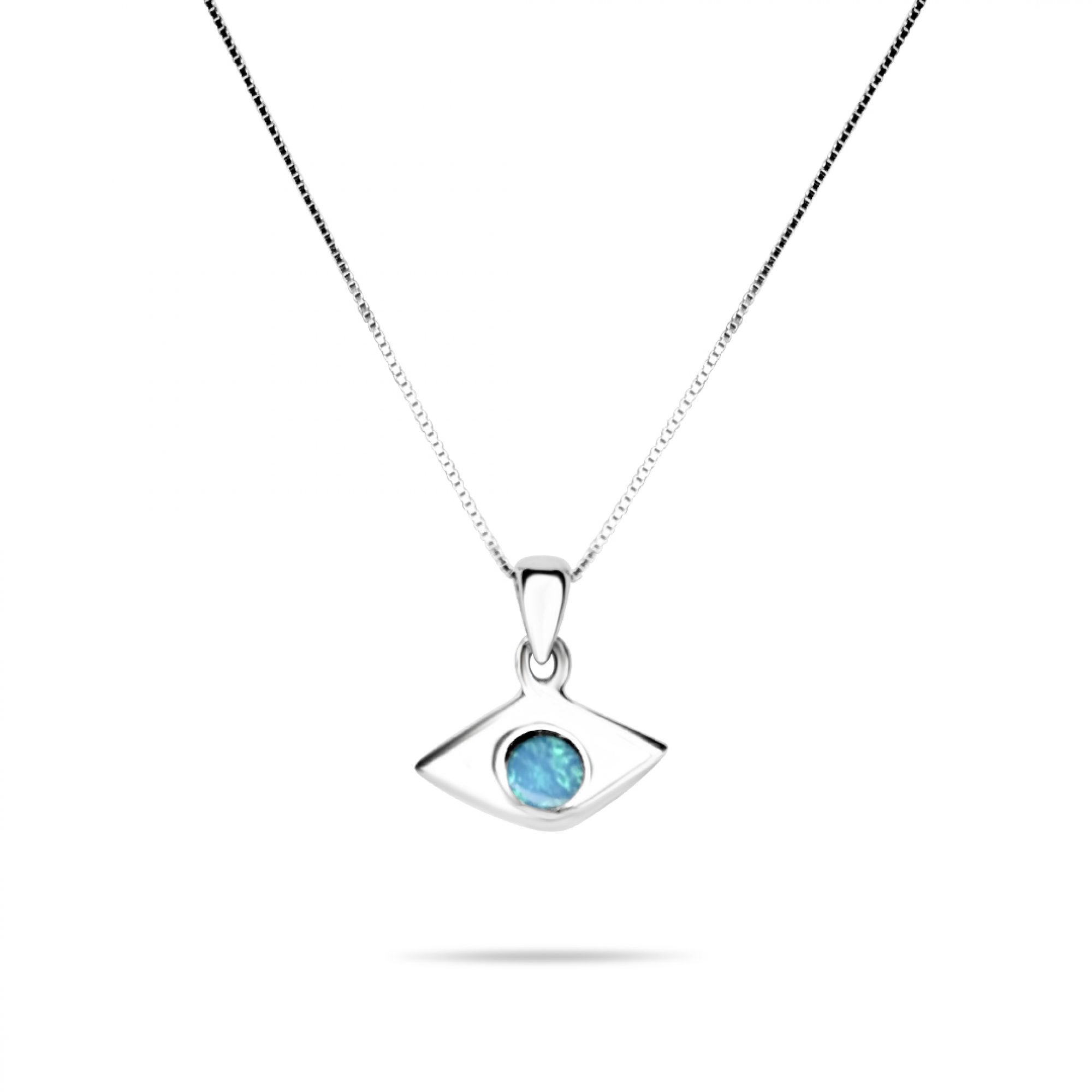 Opal eye pendant