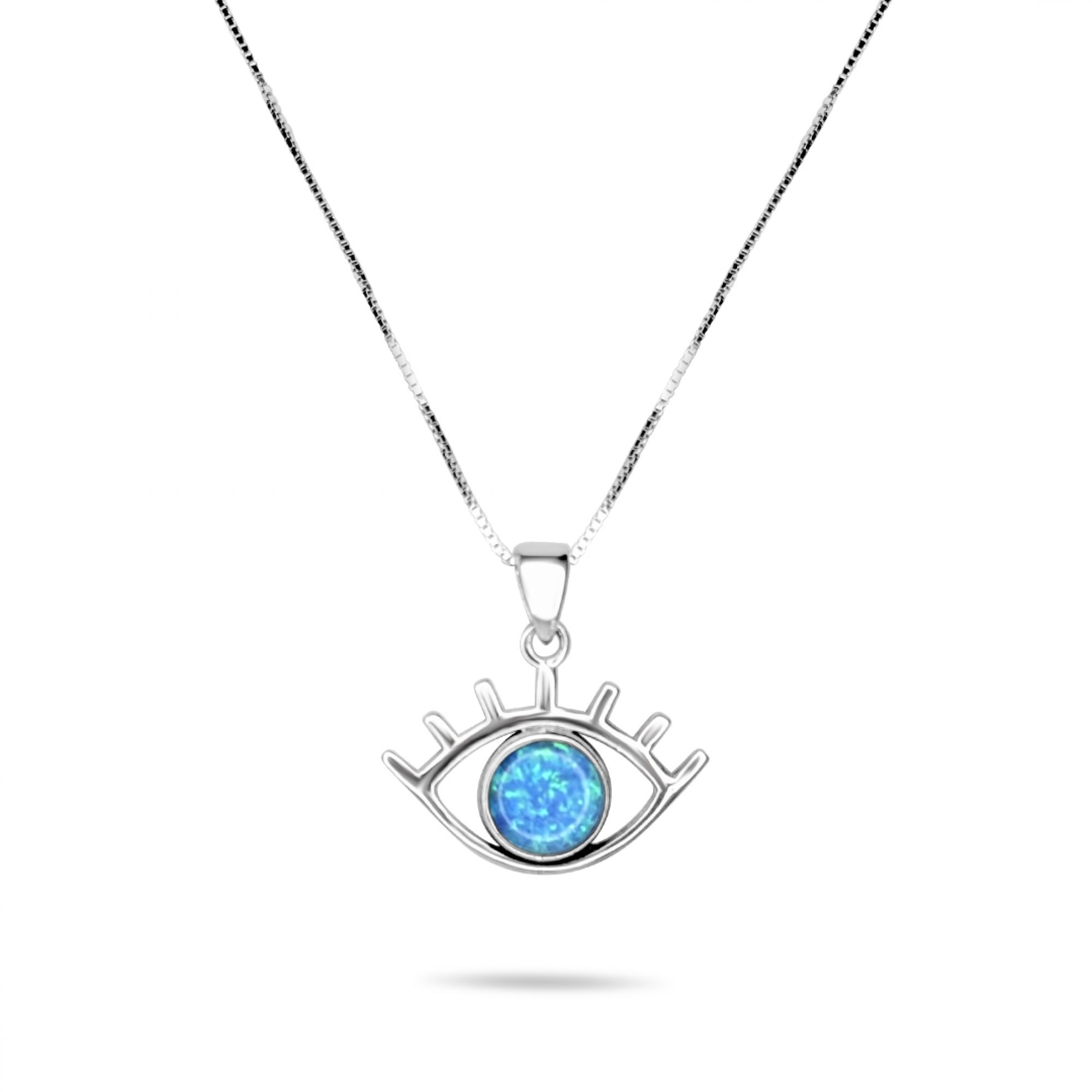 Opal eye pendant