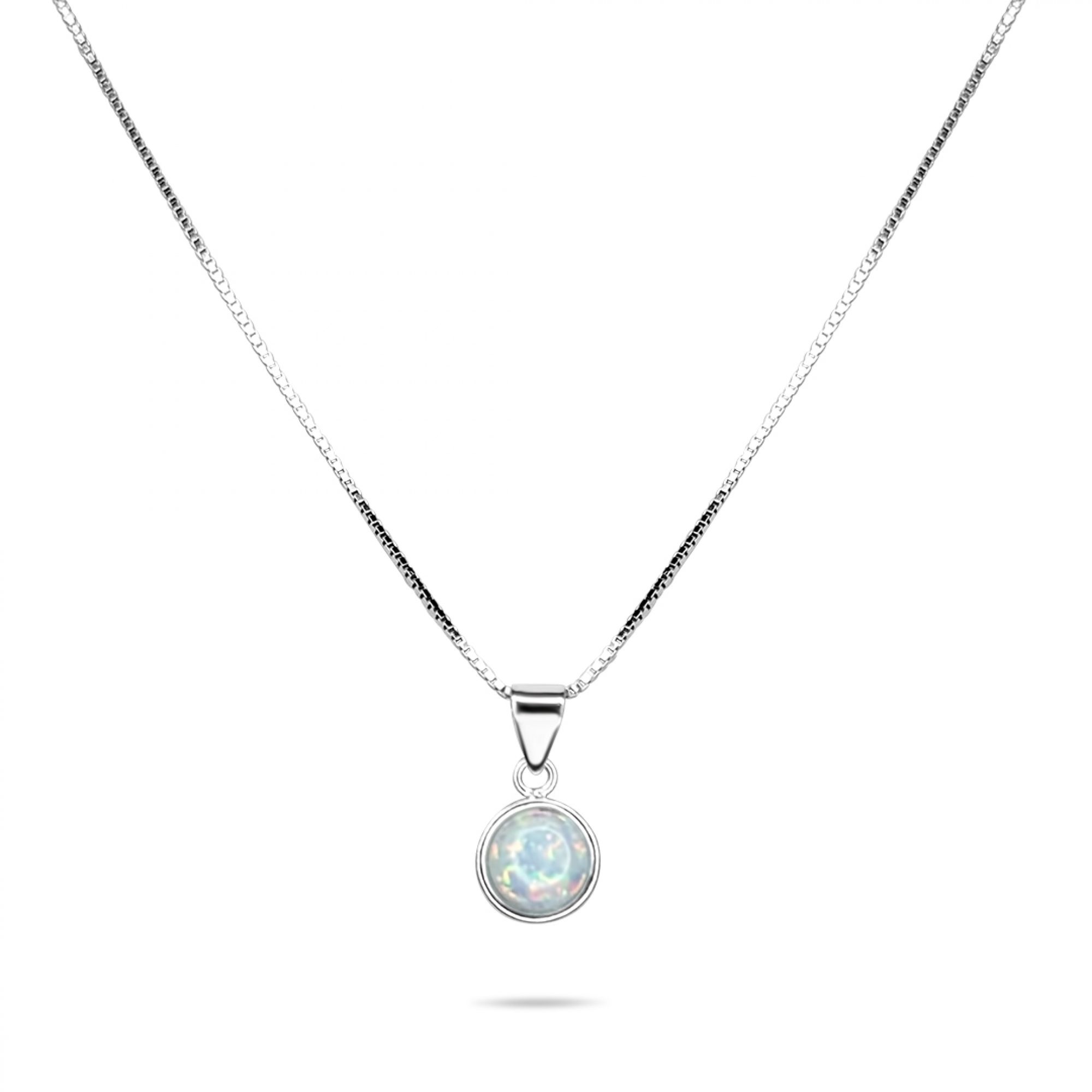 White opal pendant