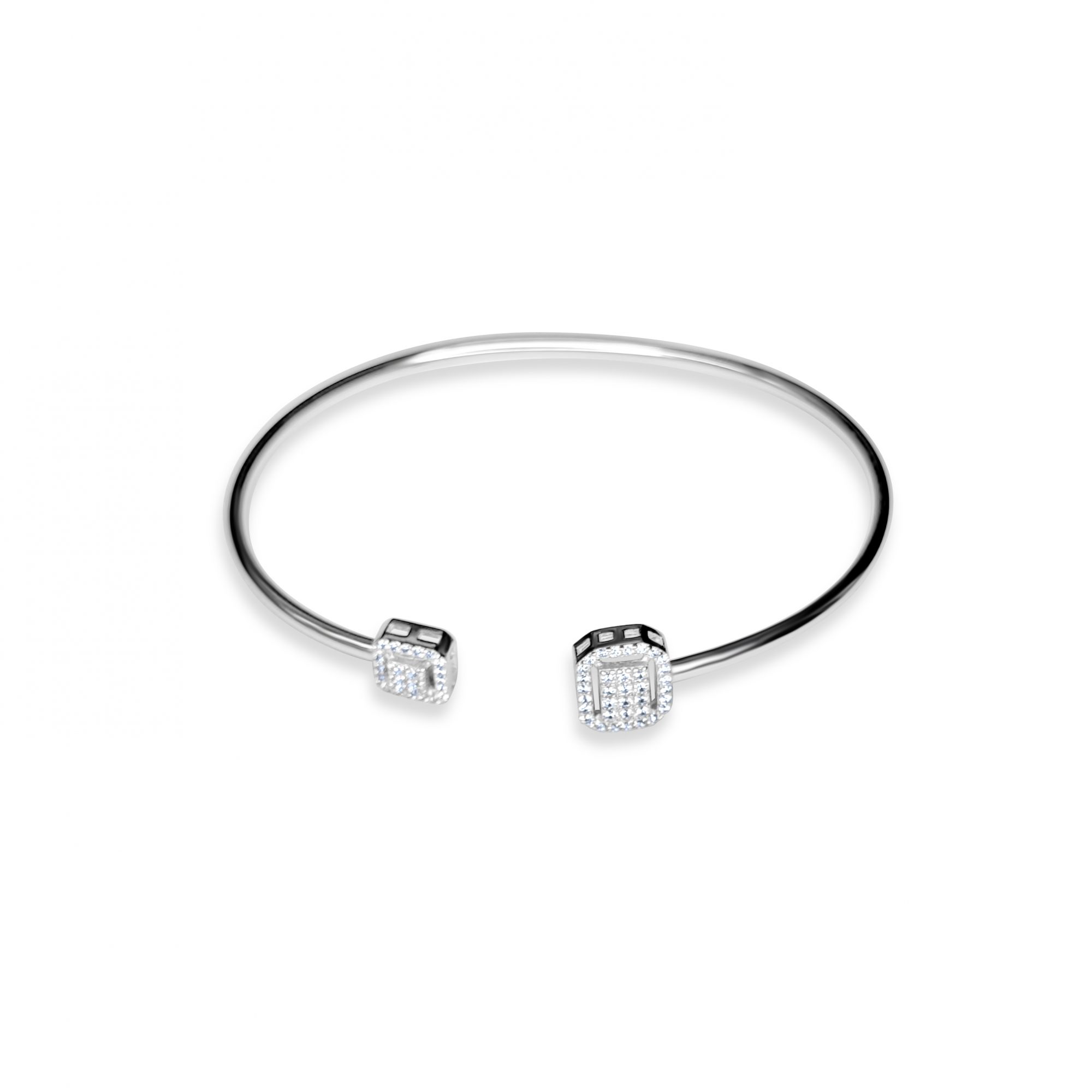 Adjustable bracelet with zircon stones