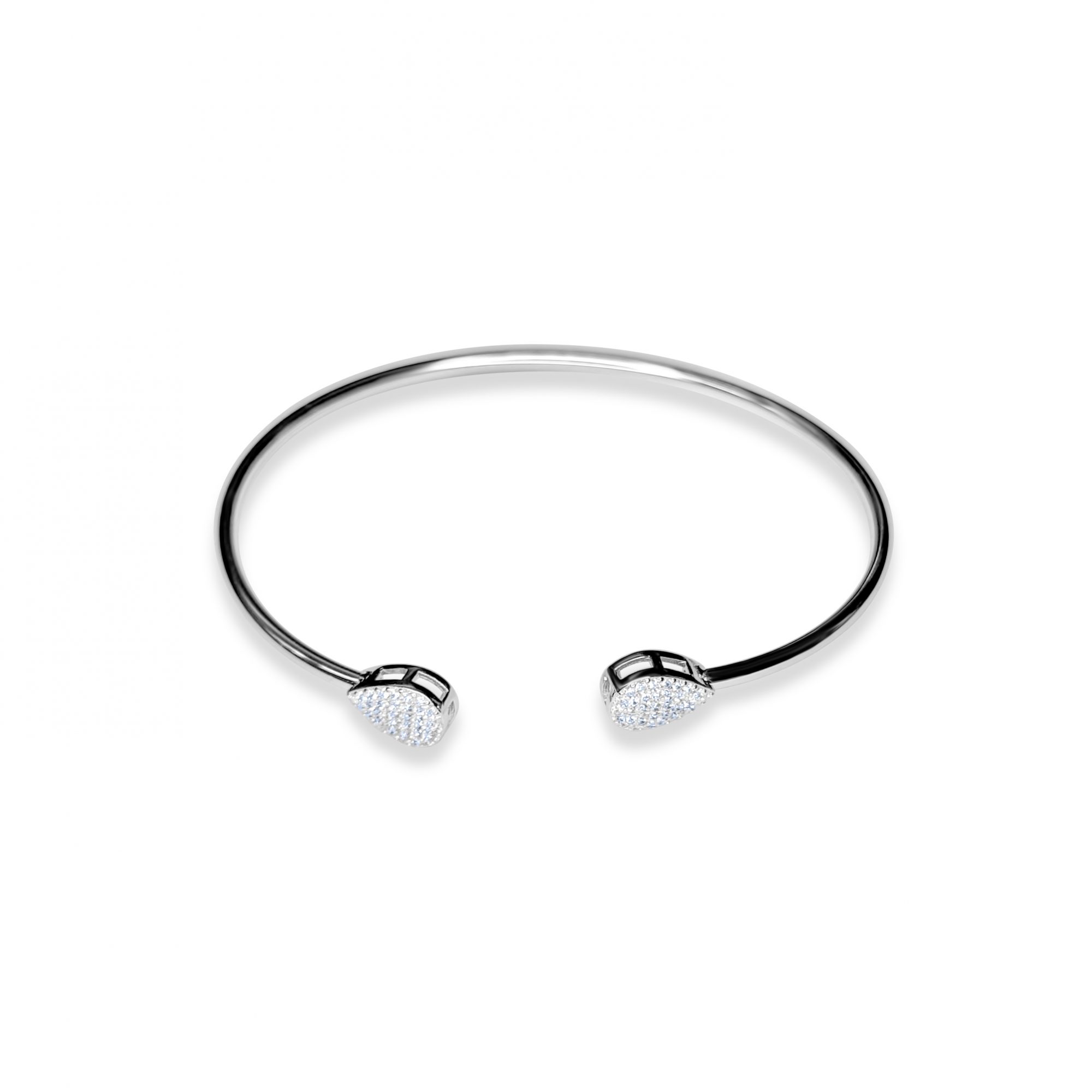 Adjustable bracelet with zircon stones