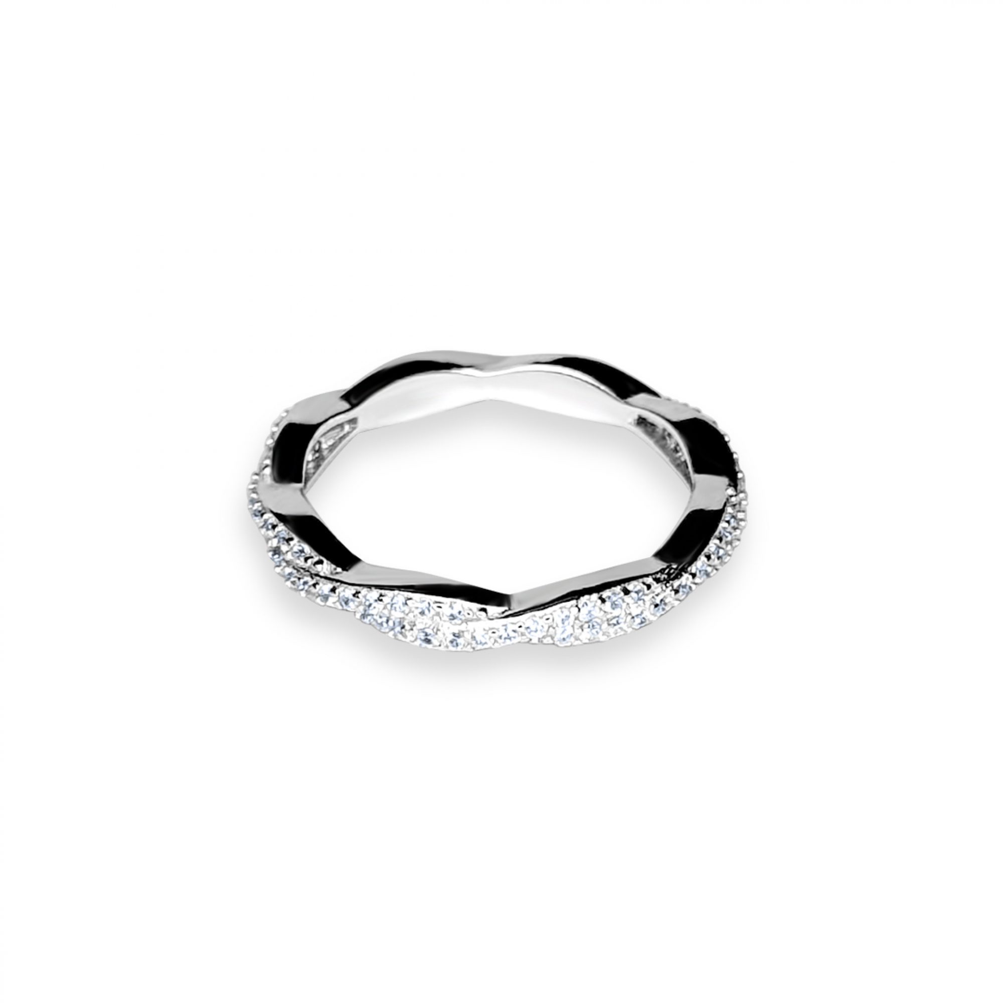 Ring with zircon stones