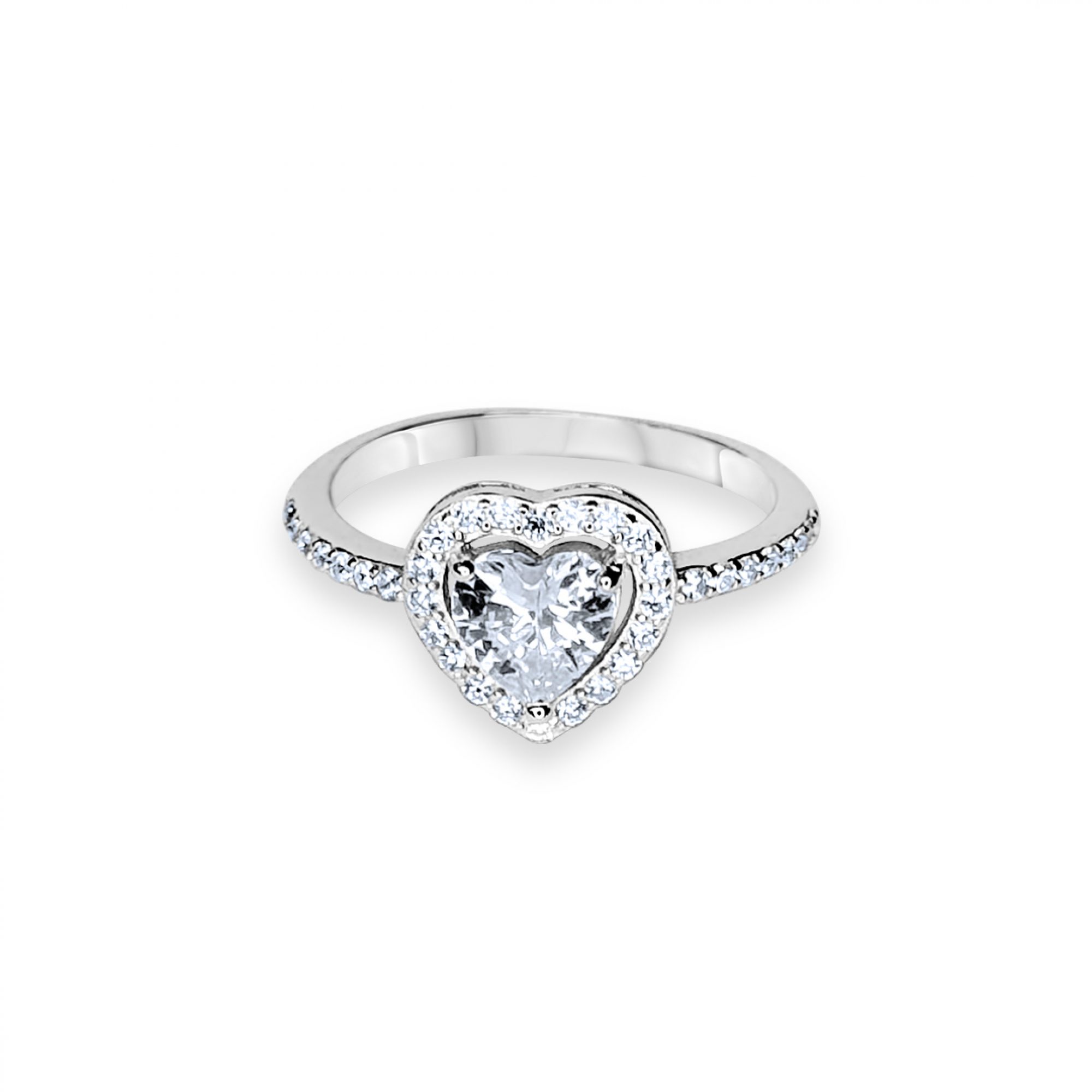 Ring with zircon stones