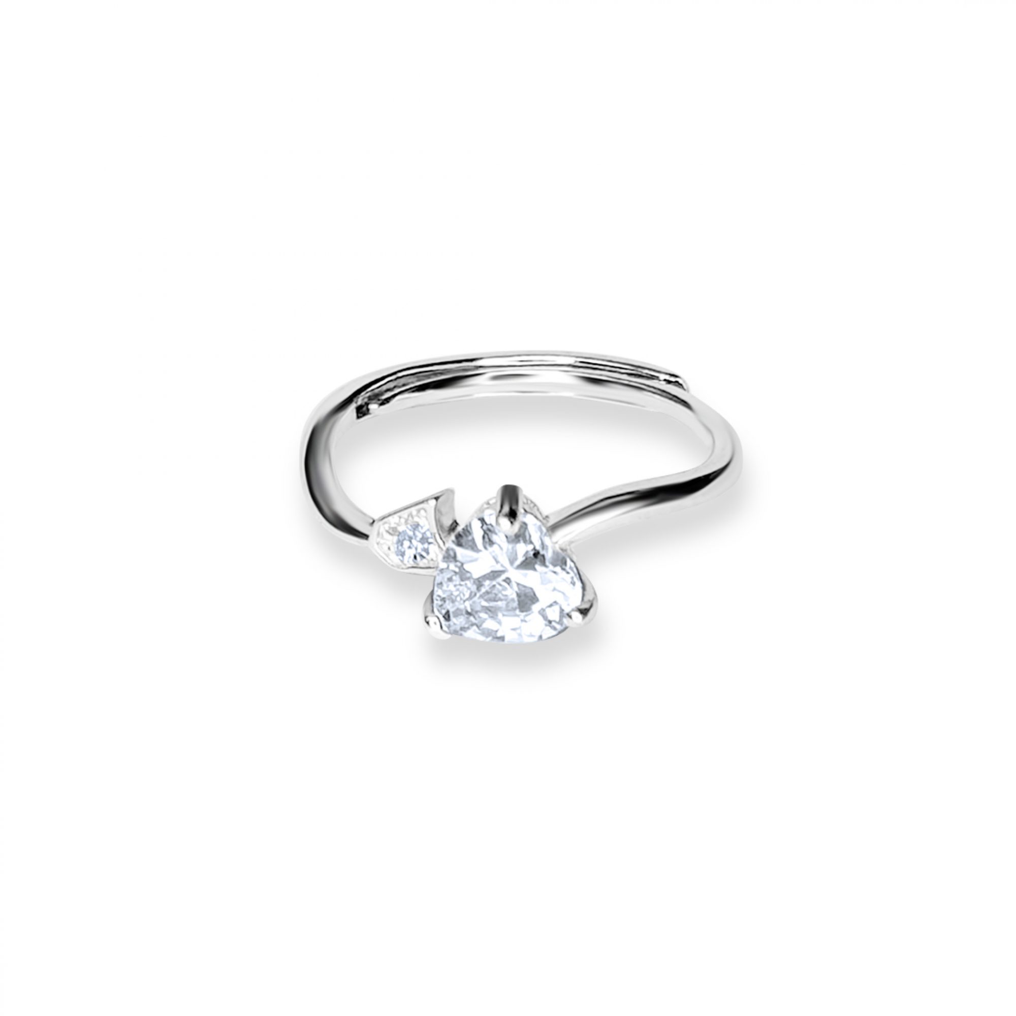 Ring with zircon stones