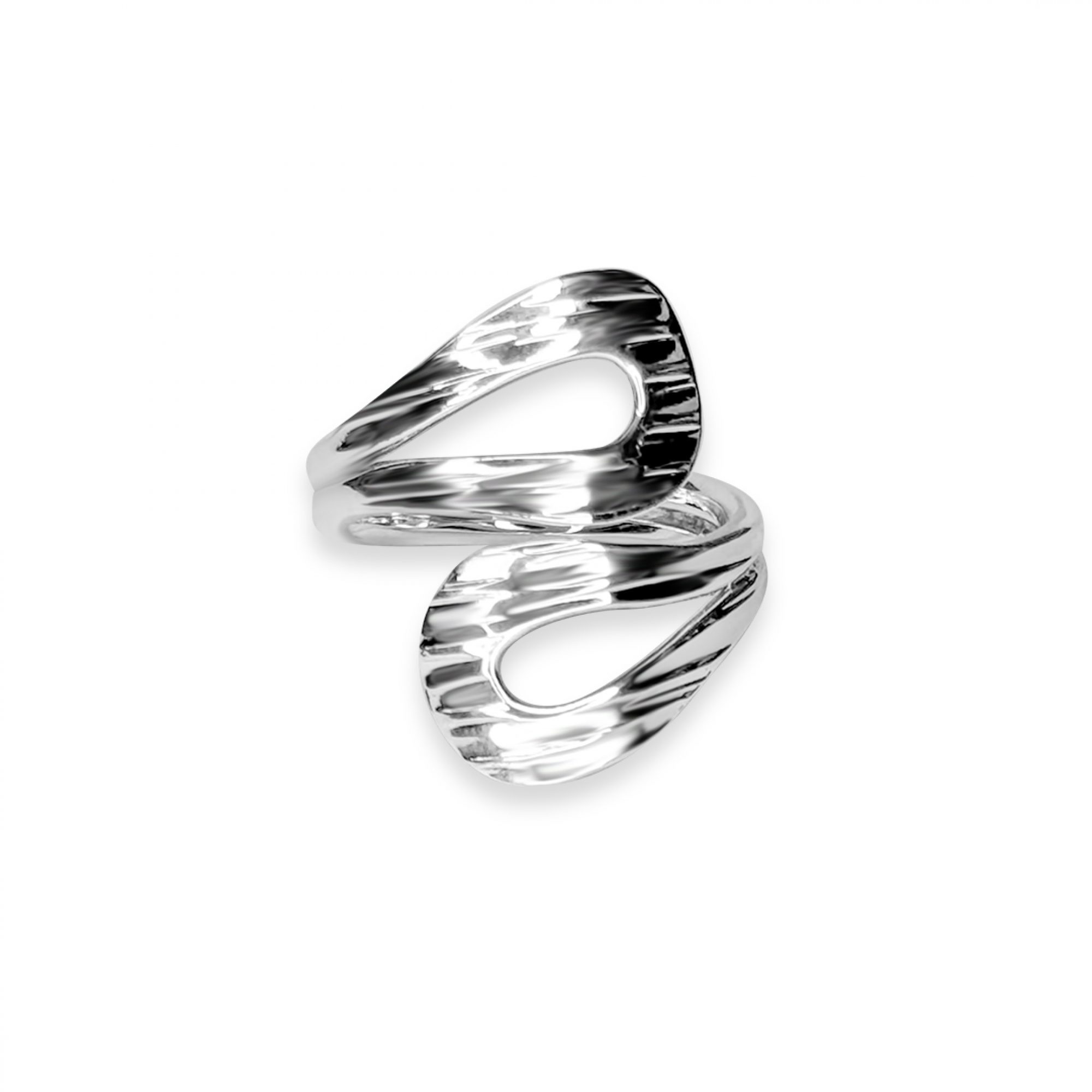 Silver polished ring