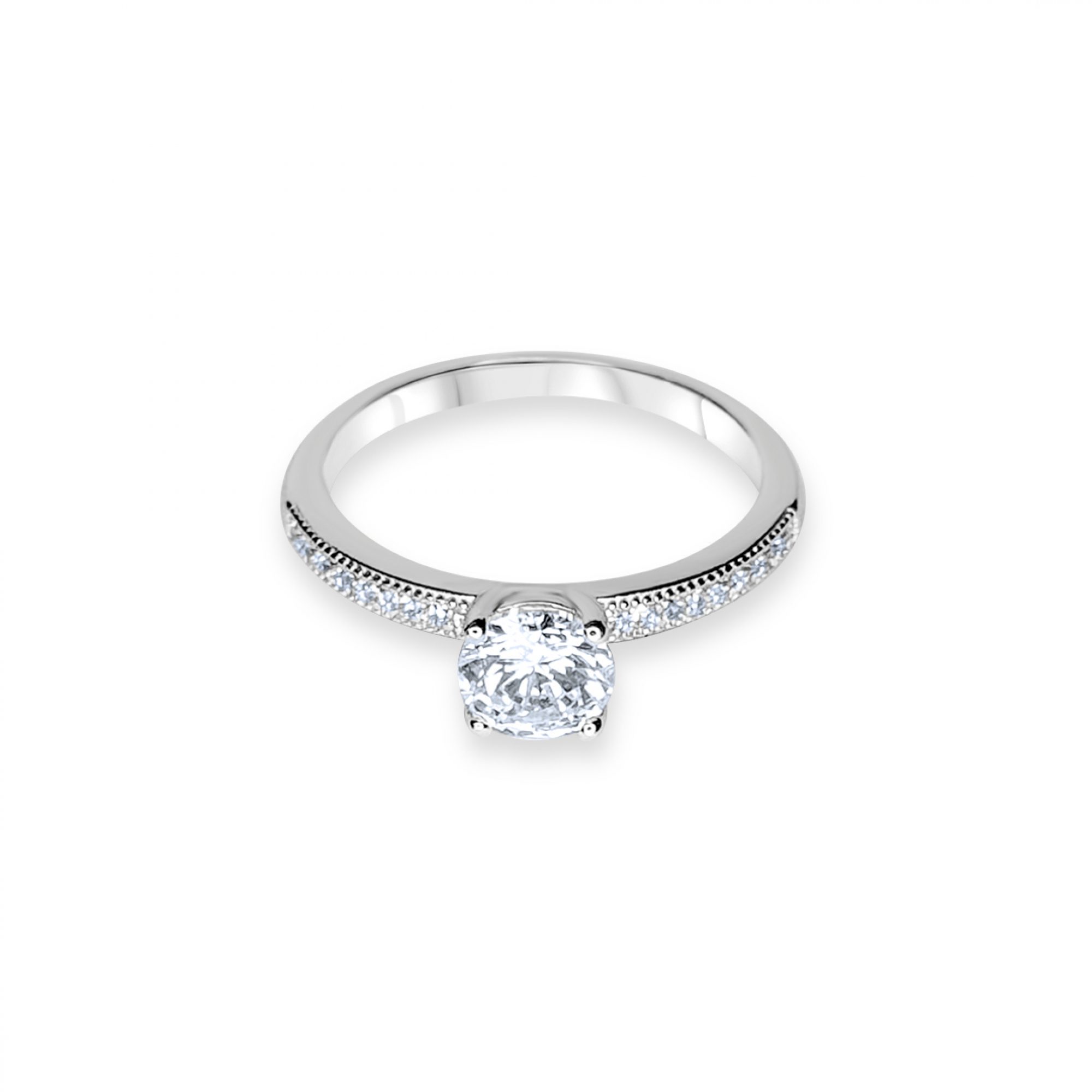 Ring with zircon stones