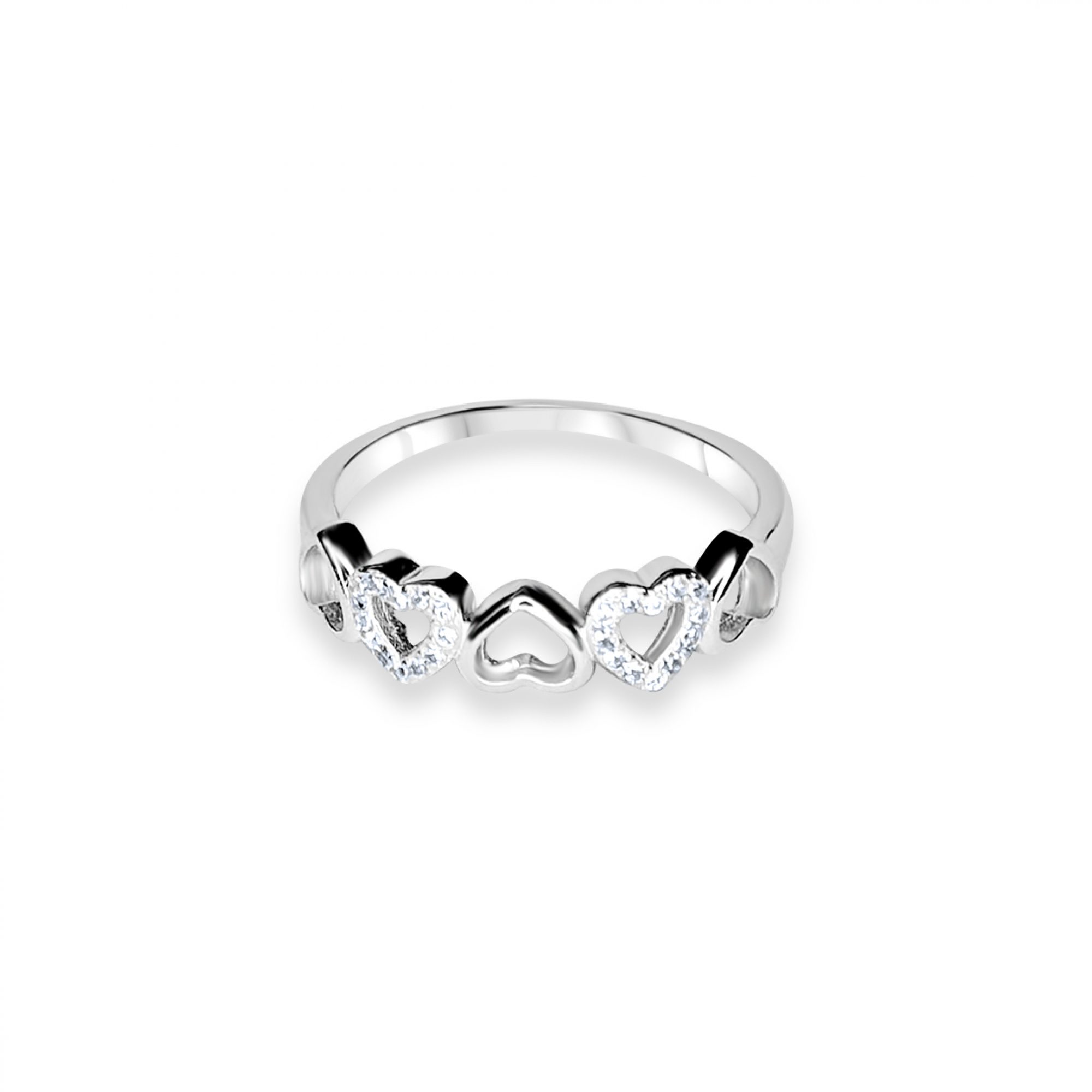 Ring with zircon stones