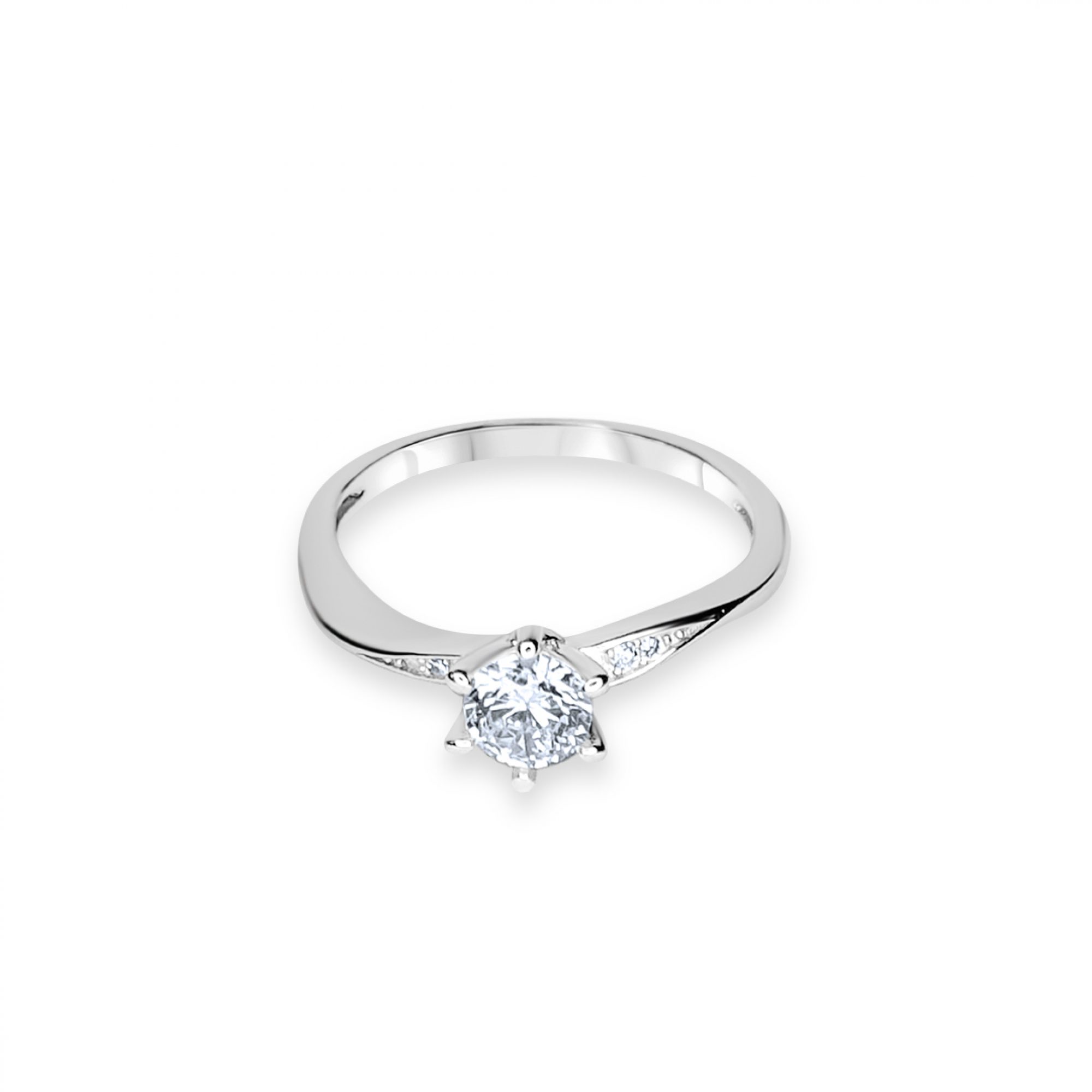 Ring with zircon stones