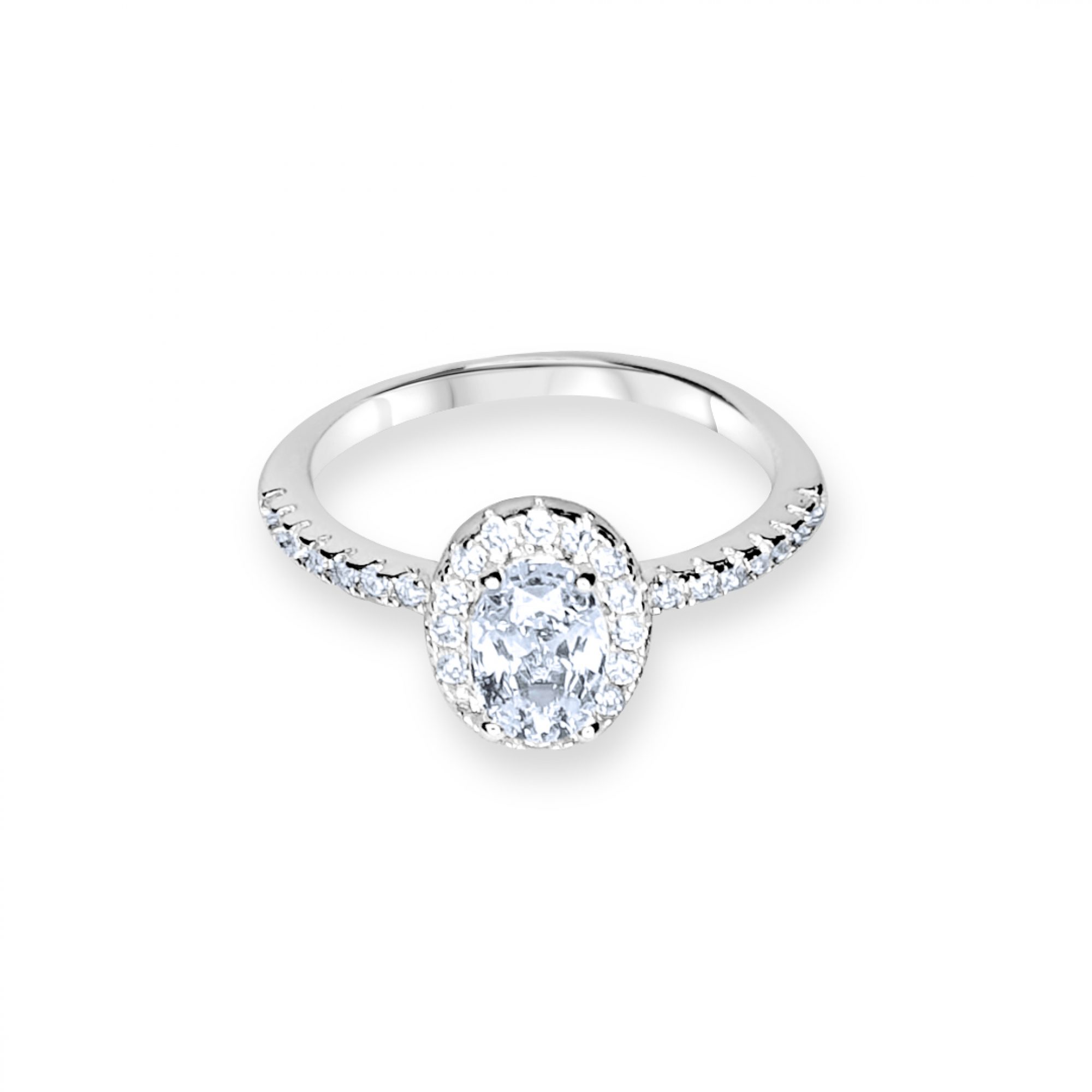 Ring with zircon stones