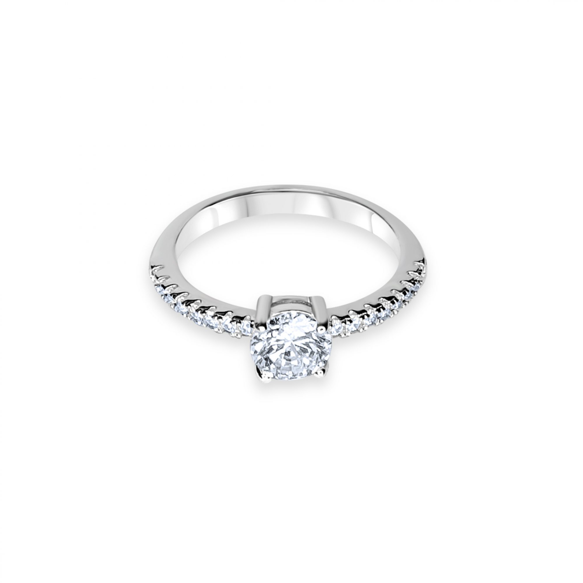 Ring with zircon stones