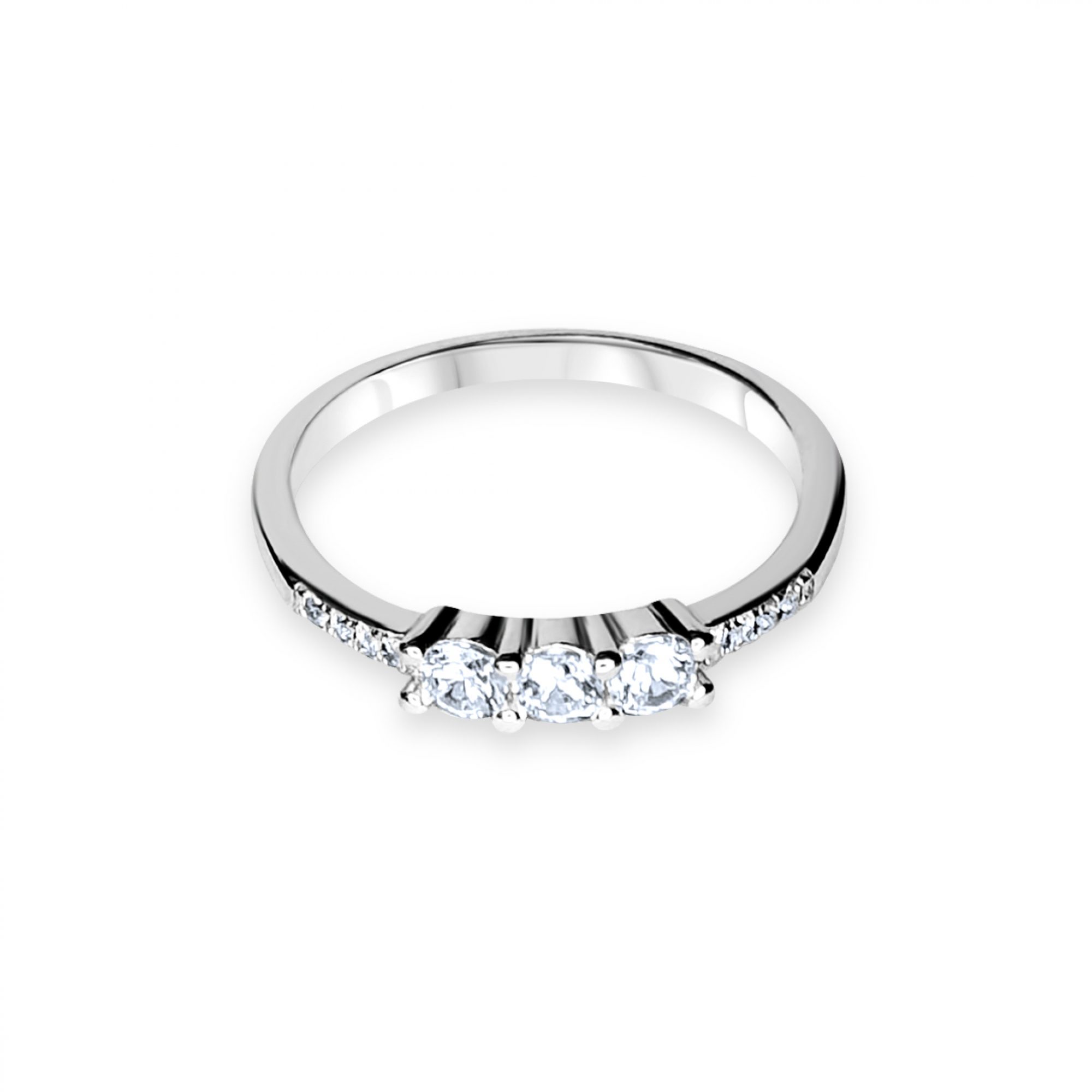 Ring with zircon stones