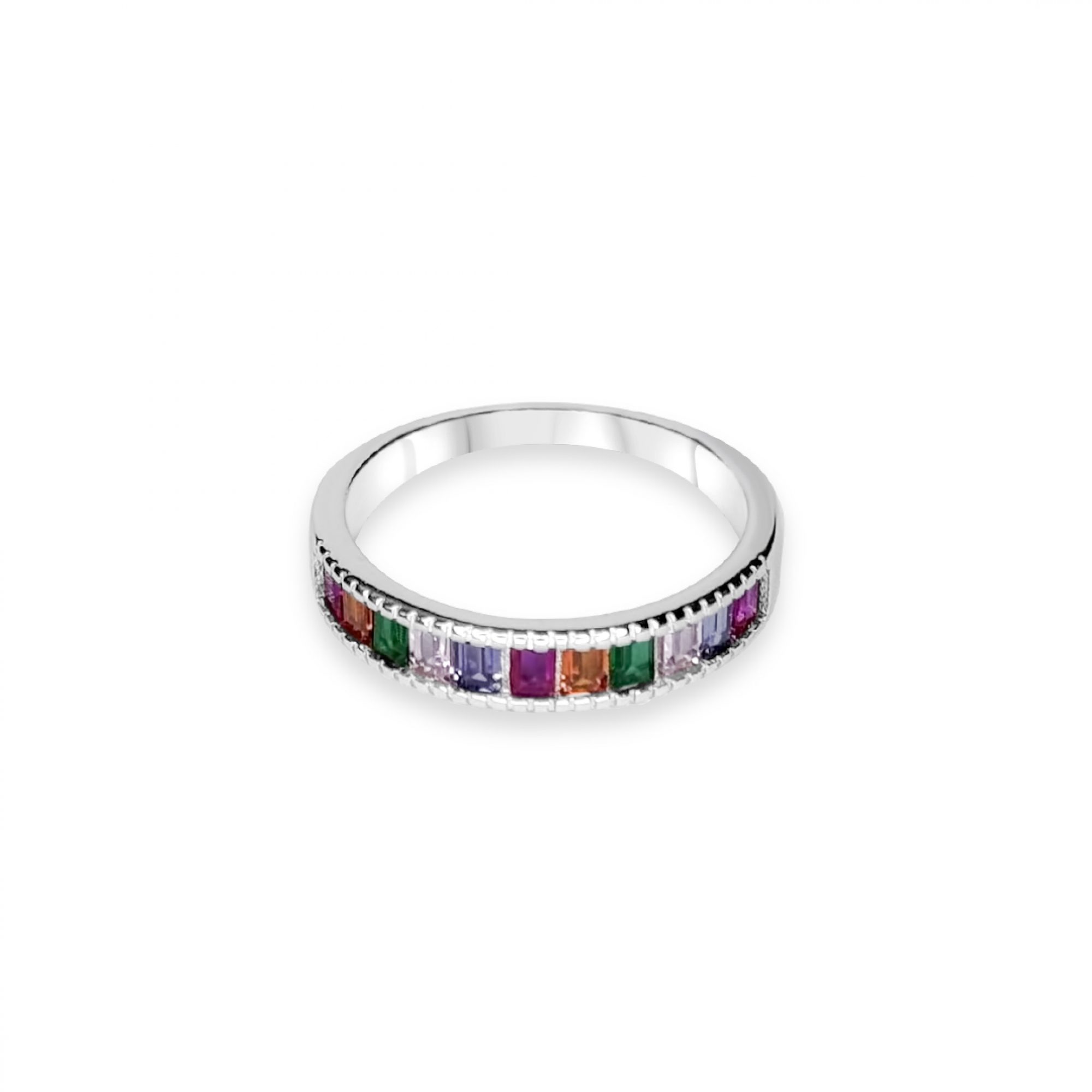 Ring with zircon stones