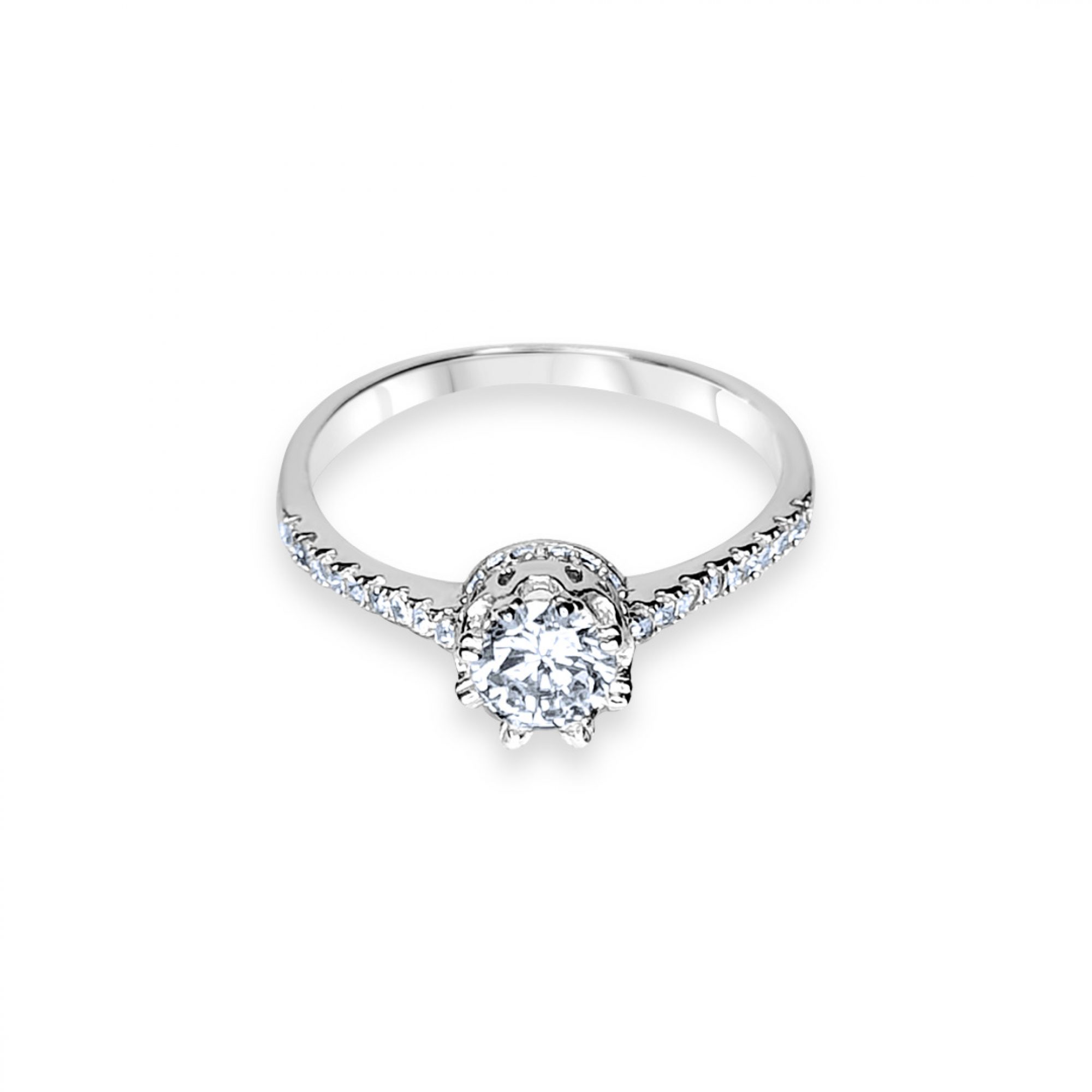 Ring with zircon stones