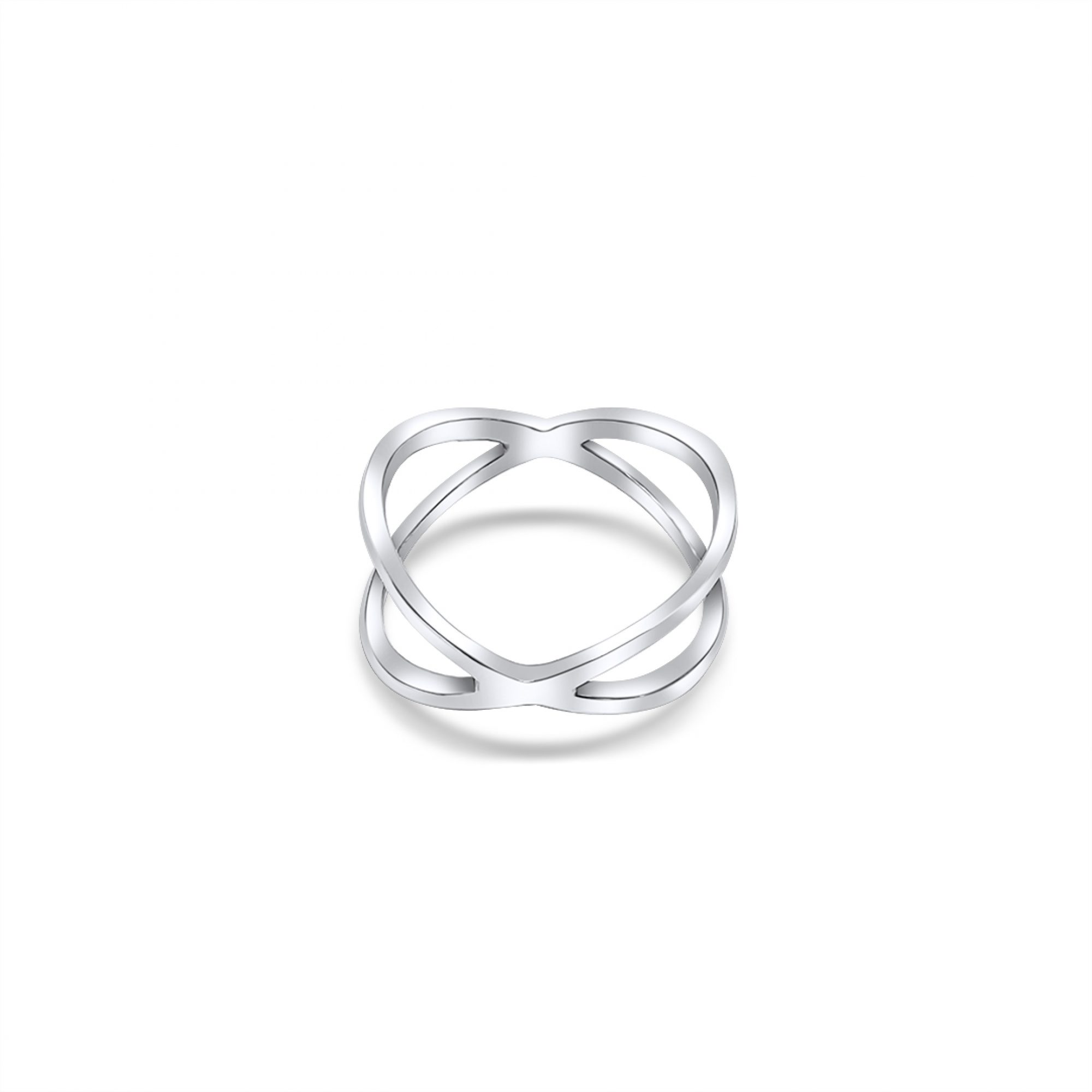 Silver polished ring