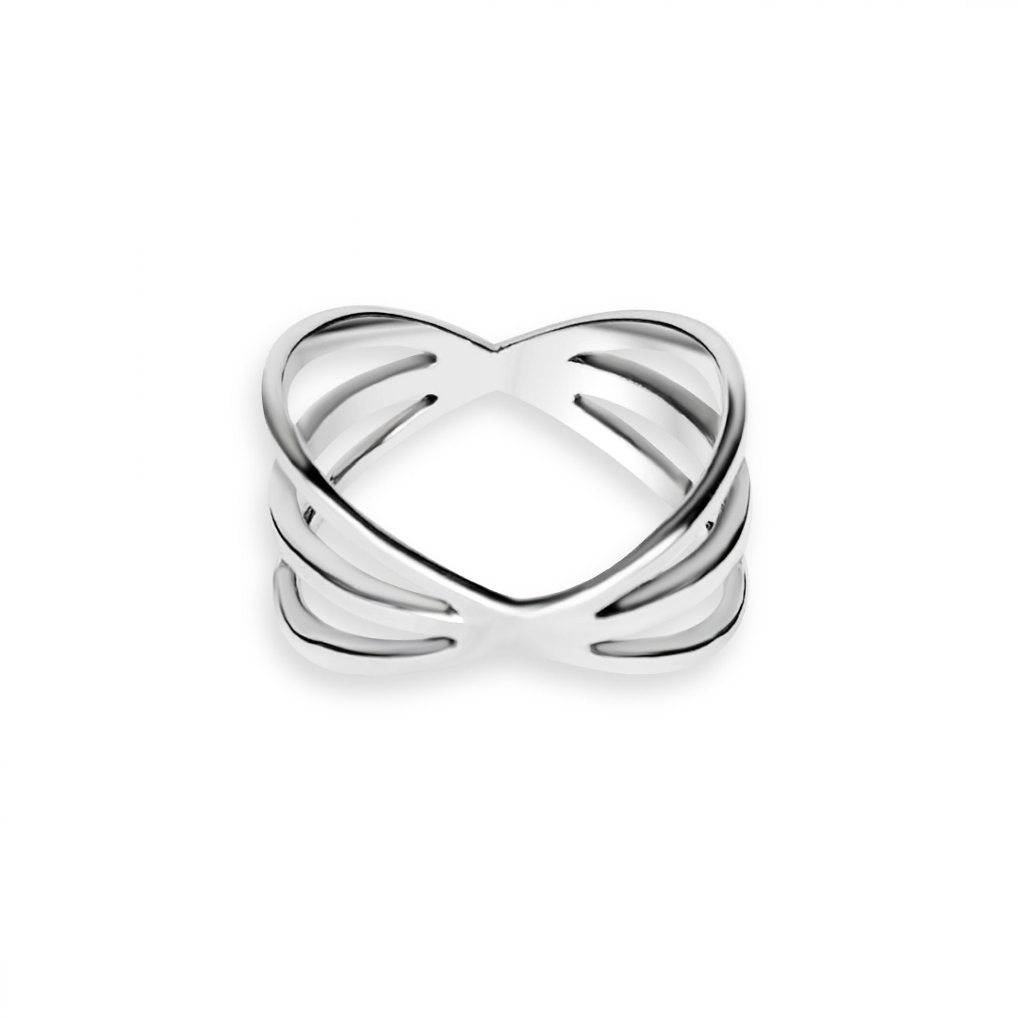 Silver polished ring