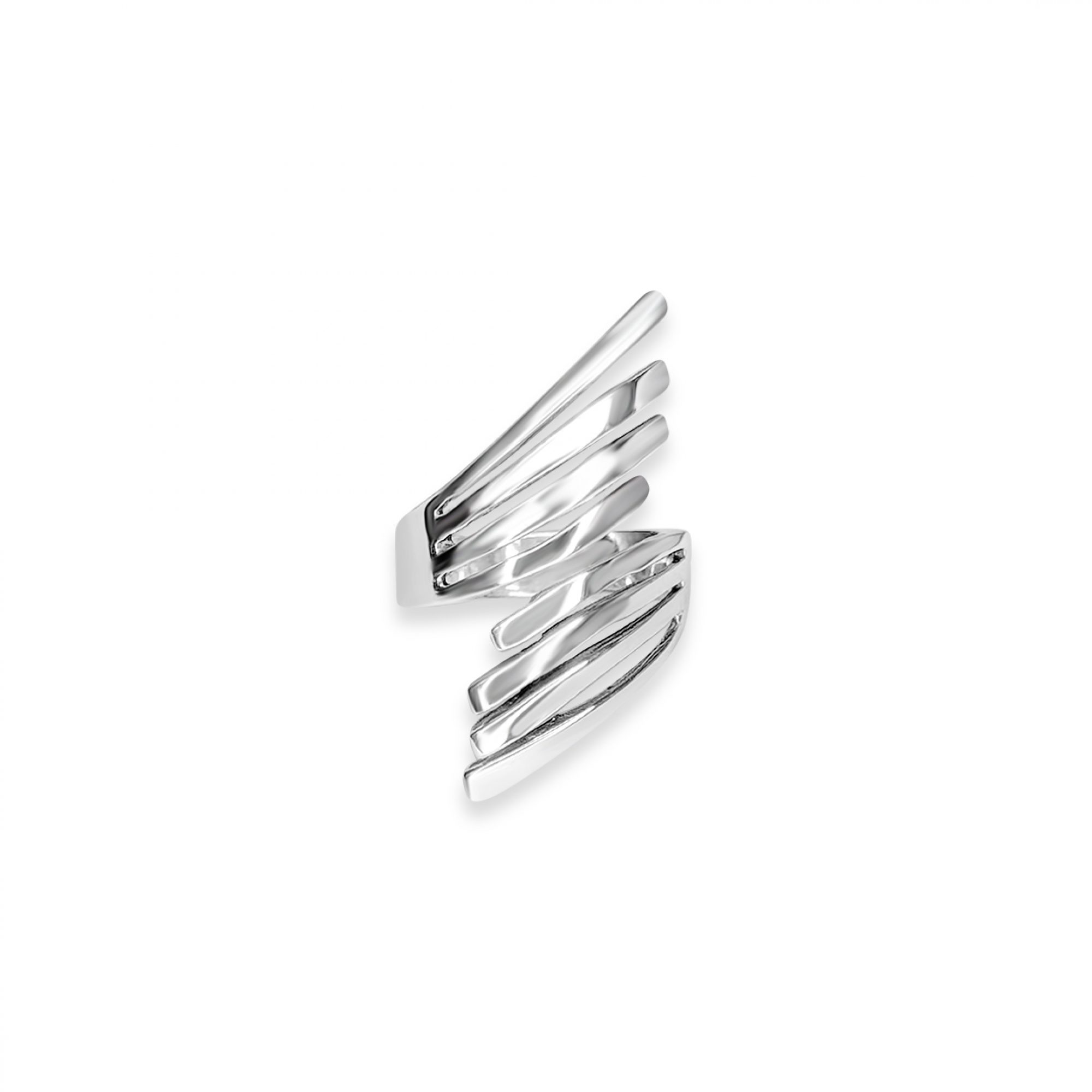 Silver polished ring