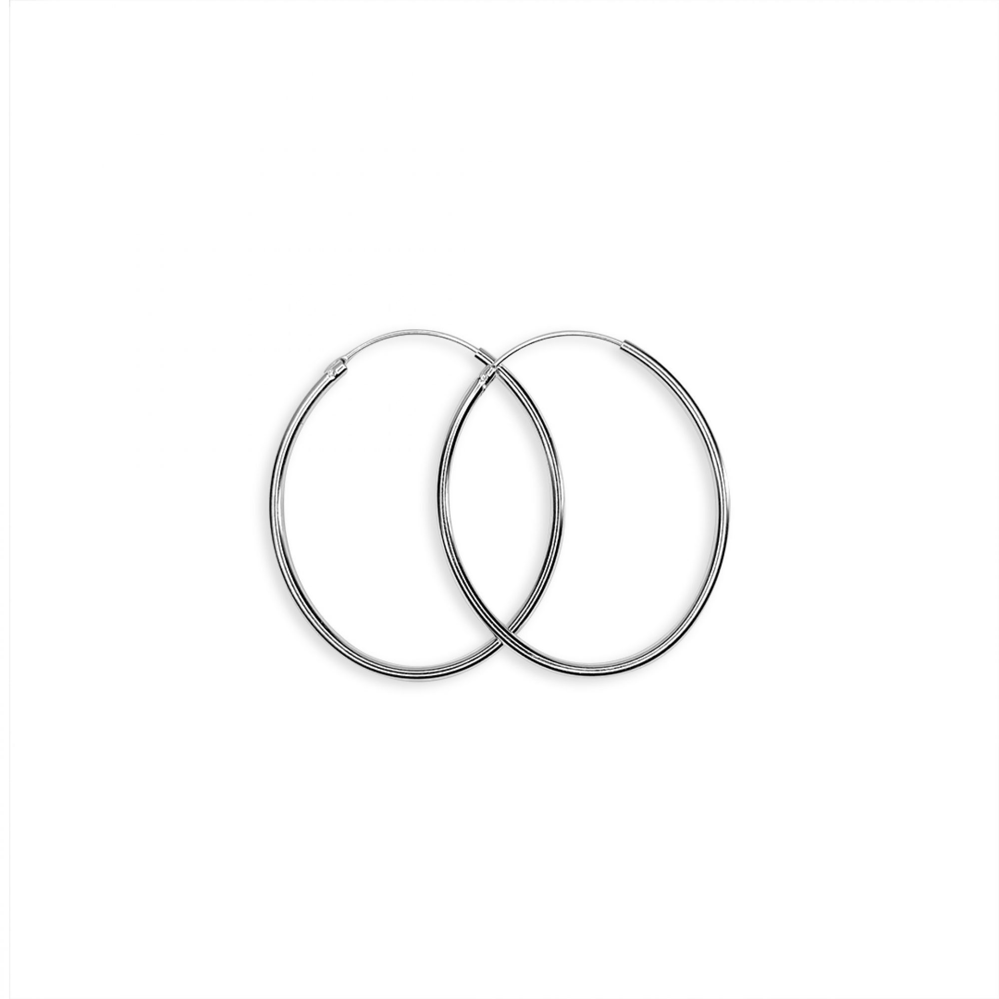 Silver hoops