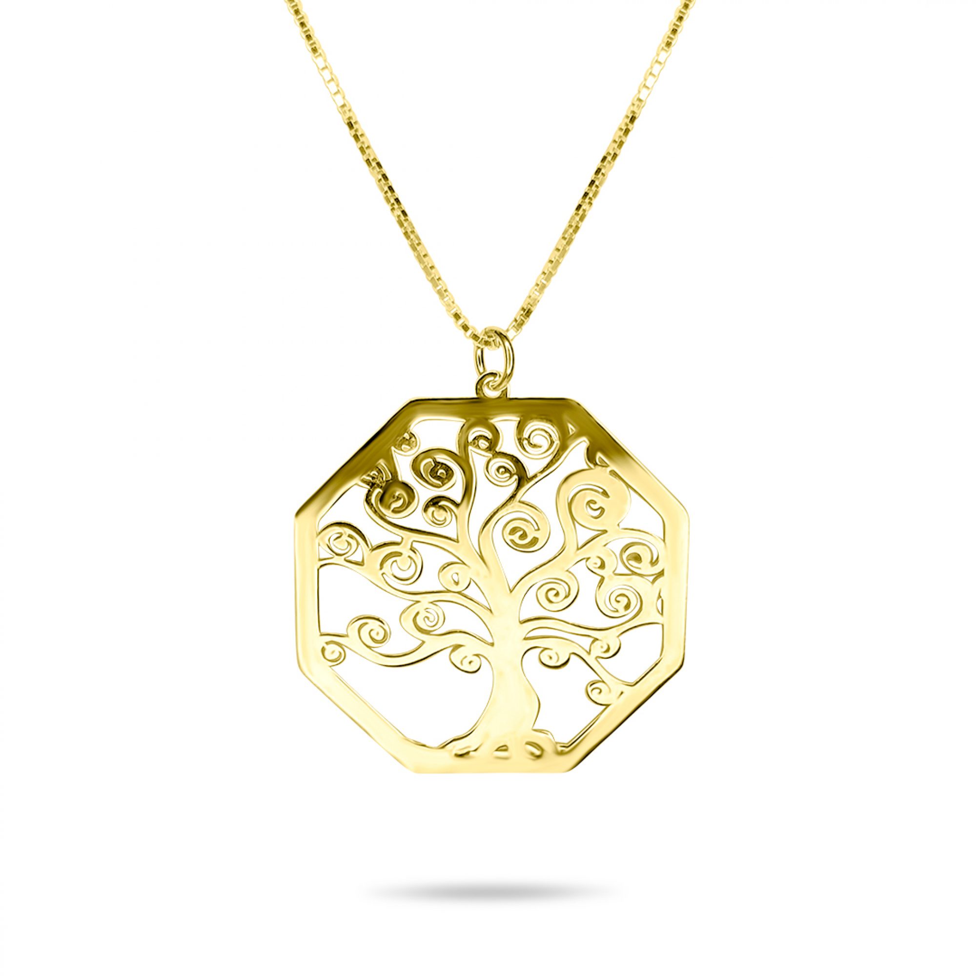 Gold plated Tree of life necklace 