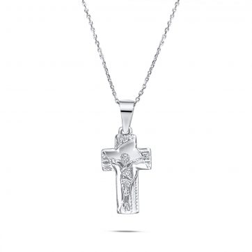 petsios Ανδρικός σταυρός με τον εσταυρωμένο 