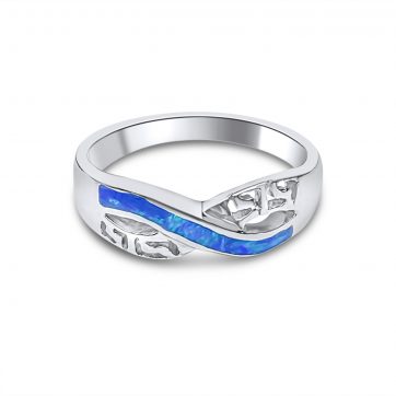 petsios Δαχτυλίδι με πέτρες όπαλ και μαίανδρο