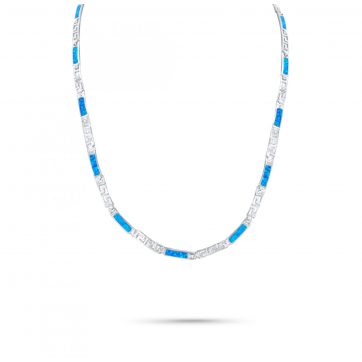 petsios Κολιέ με πέτρες όπαλ και μαίανδρο