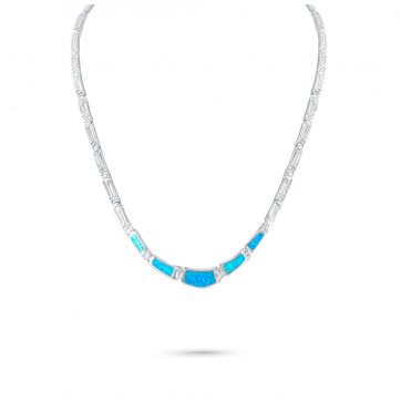 petsios Κολιέ με πέτρες όπαλ και μαίανδρο