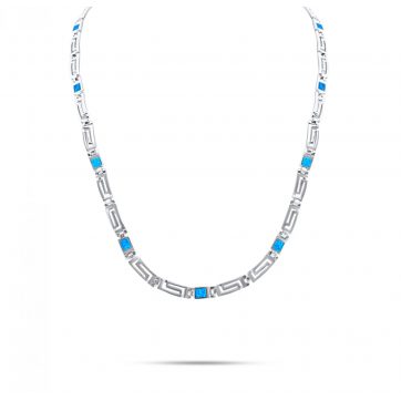 petsios Κολιέ με πέτρες όπαλ και μαίανδρο