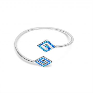 petsios Βραχιόλι κύκλος μαίανδρος με πέτρες όπαλ