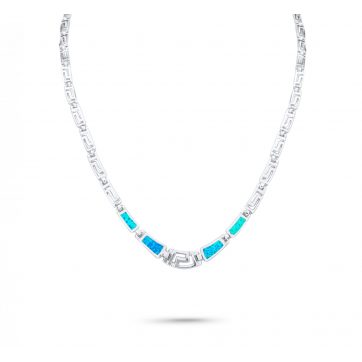 petsios Κολιέ με πέτρες όπαλ και μαίανδρο