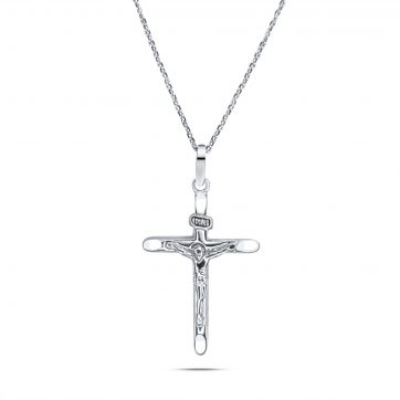 petsios Ανδρικός σταυρός με τον εσταυρωμένο 